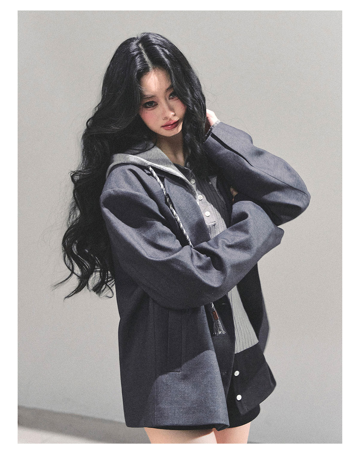 ShaoYeYan Minimalist Silhouette Fake Two-Layer Blazer