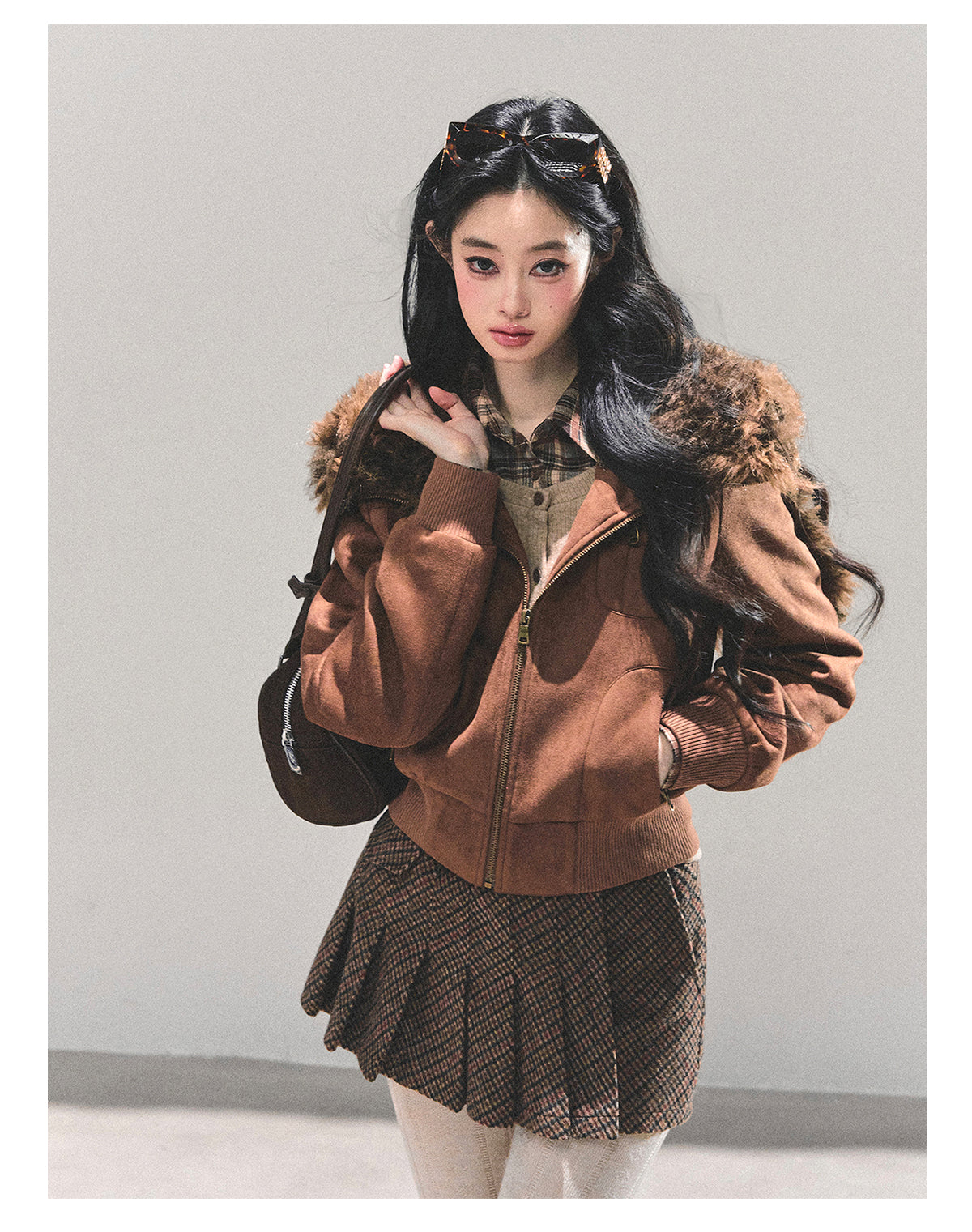 ShaoYeYan Floating Dusk Korean Lamb Fur Jacket