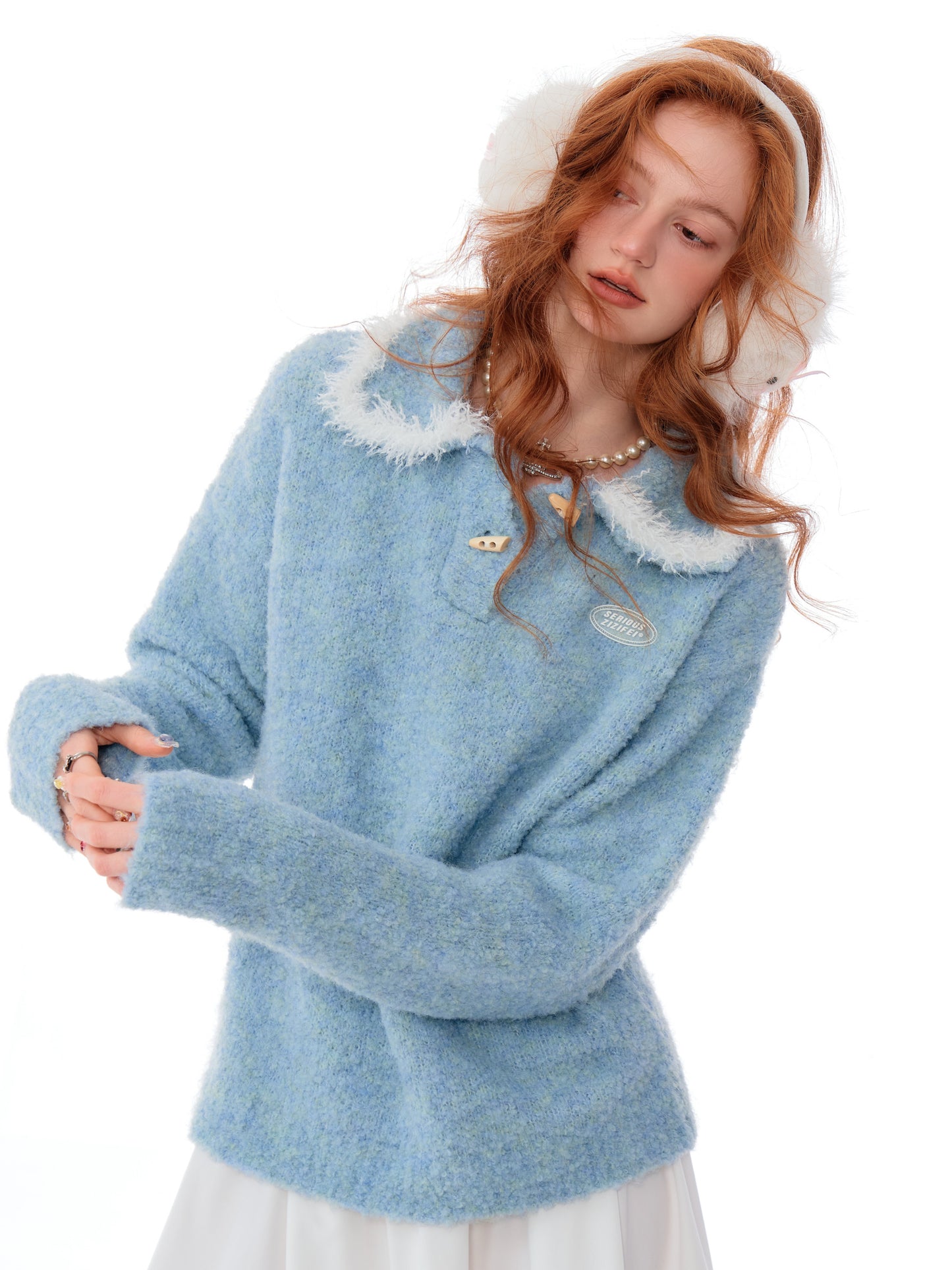ziziFei Polo Collar Sweater