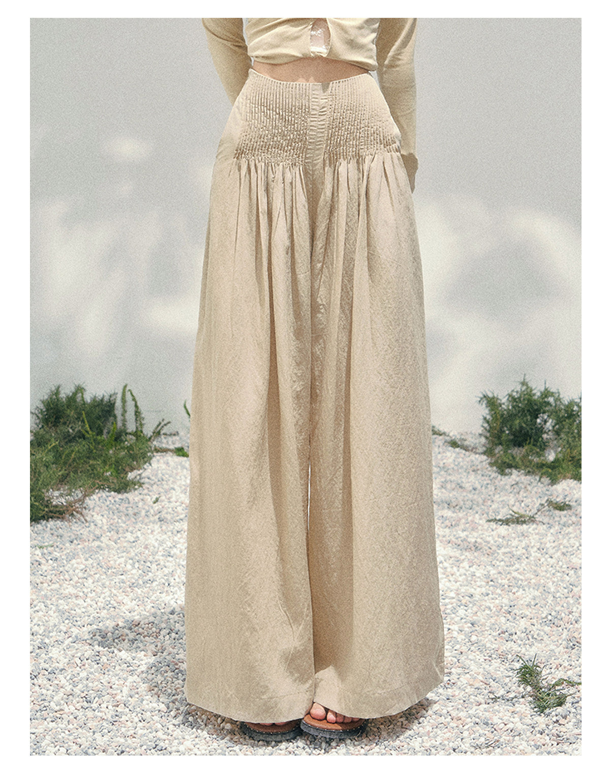 ShaoYeYan Aomalm Khaki's Gentle Breath Casual Set