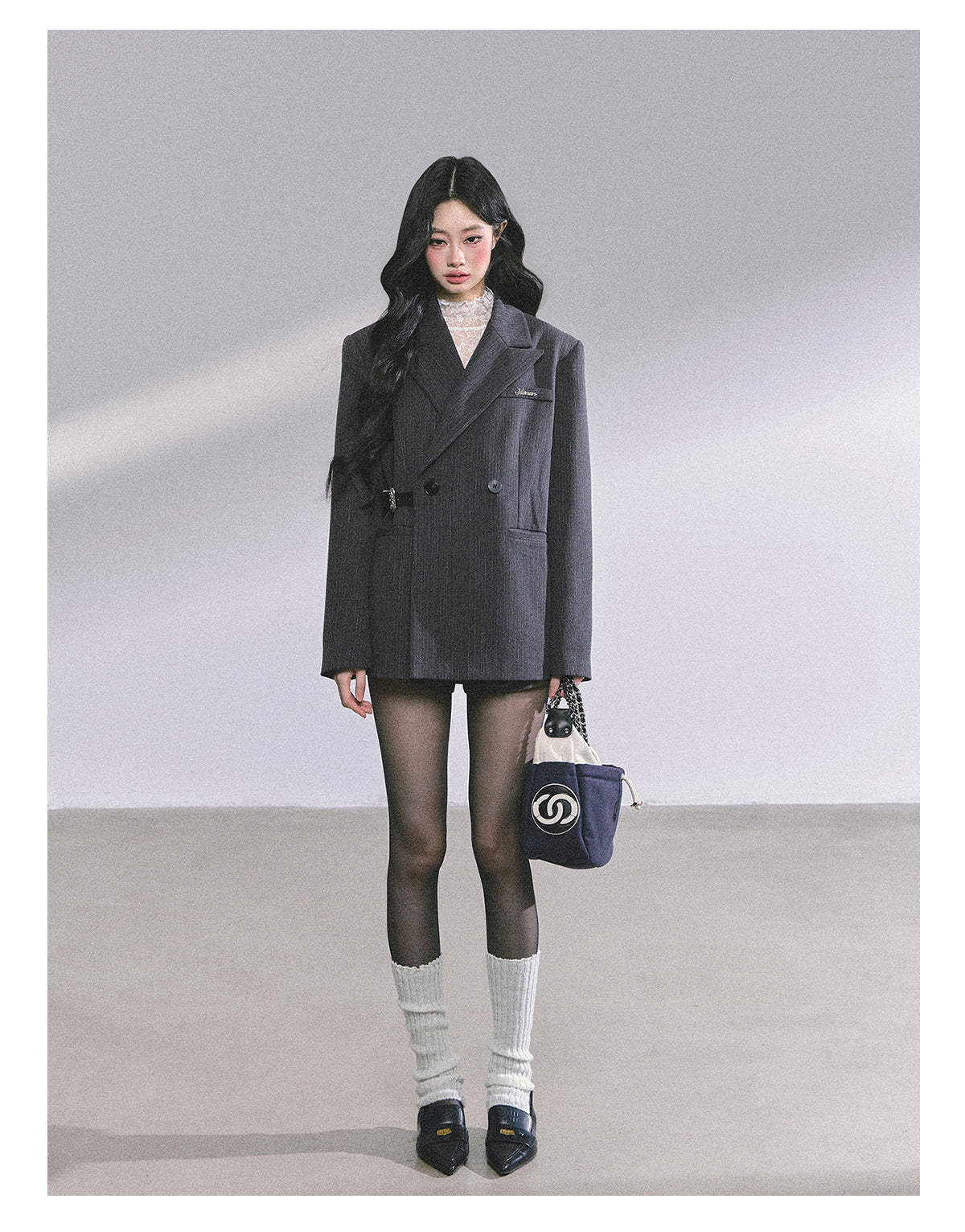 ShaoYeYan Miu-Inspired French Hepburn Style Loose Fit Blazer