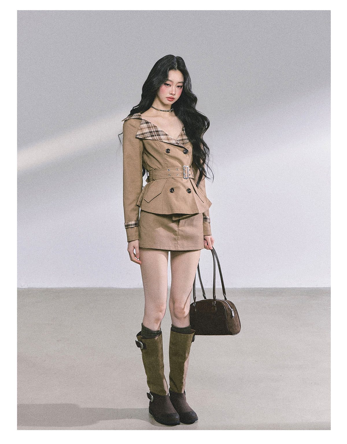 ShaoYeYan Audrey Hepburn Style Two-Piece Set