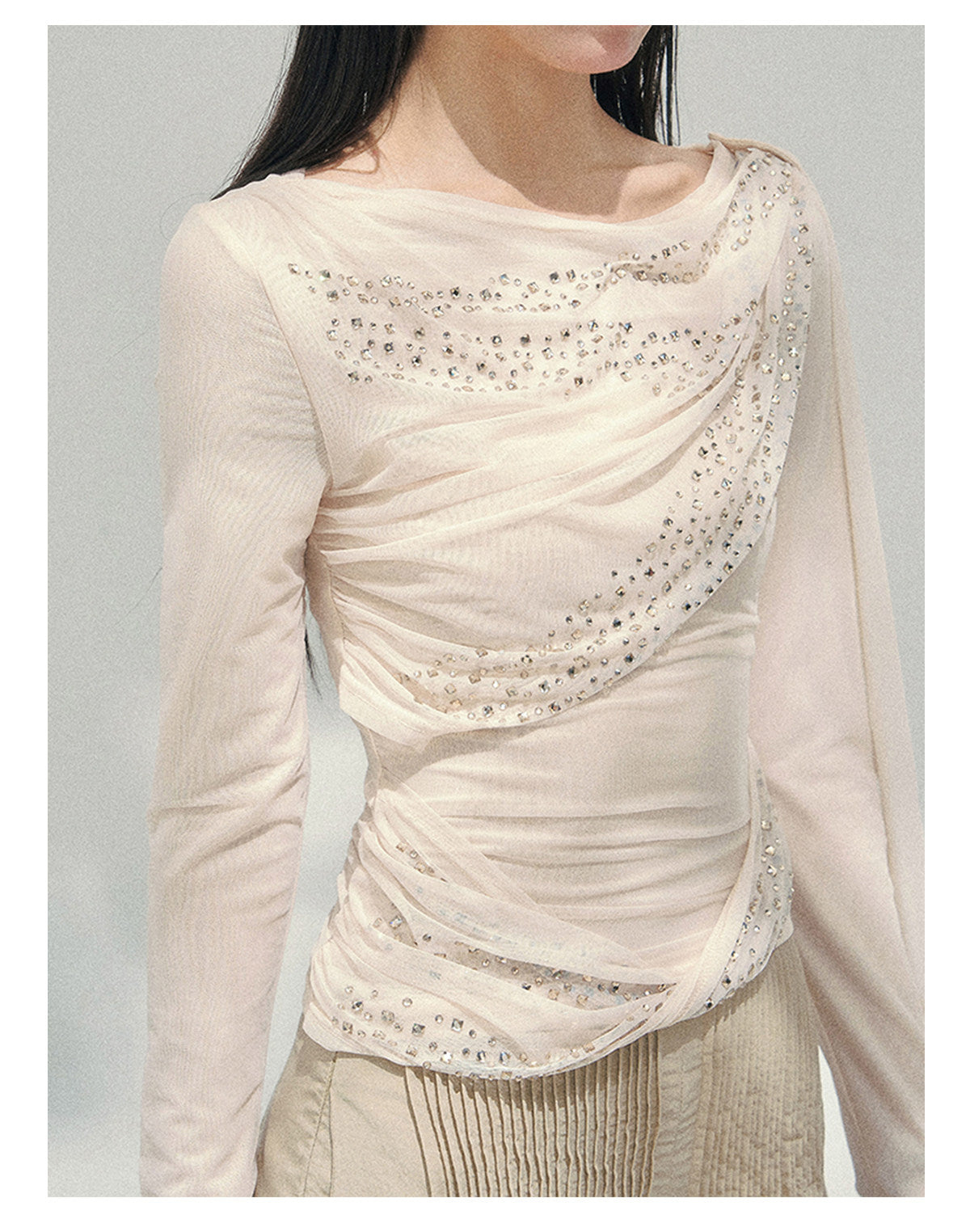 ShaoYeYan Aomalm She Kisses Frost Sheer Sparkle Set