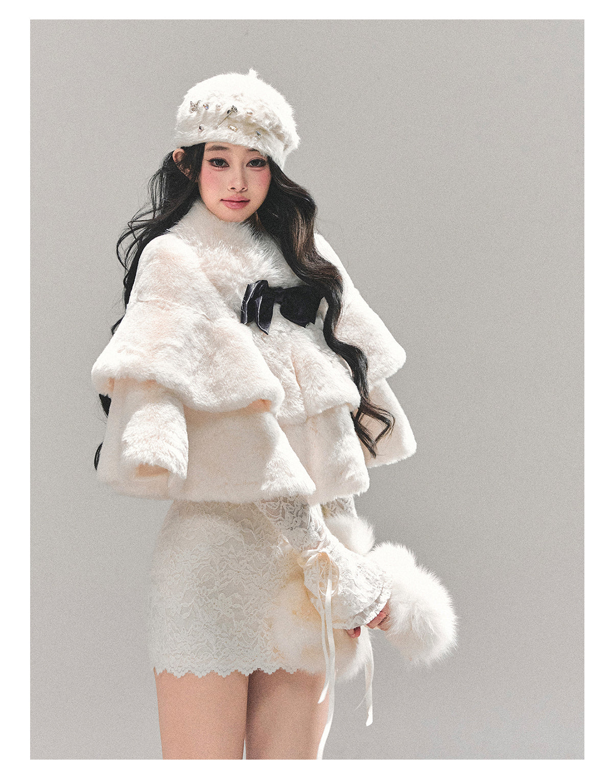 ShaoYeYan First Snow Is Coming French Christmas Cape