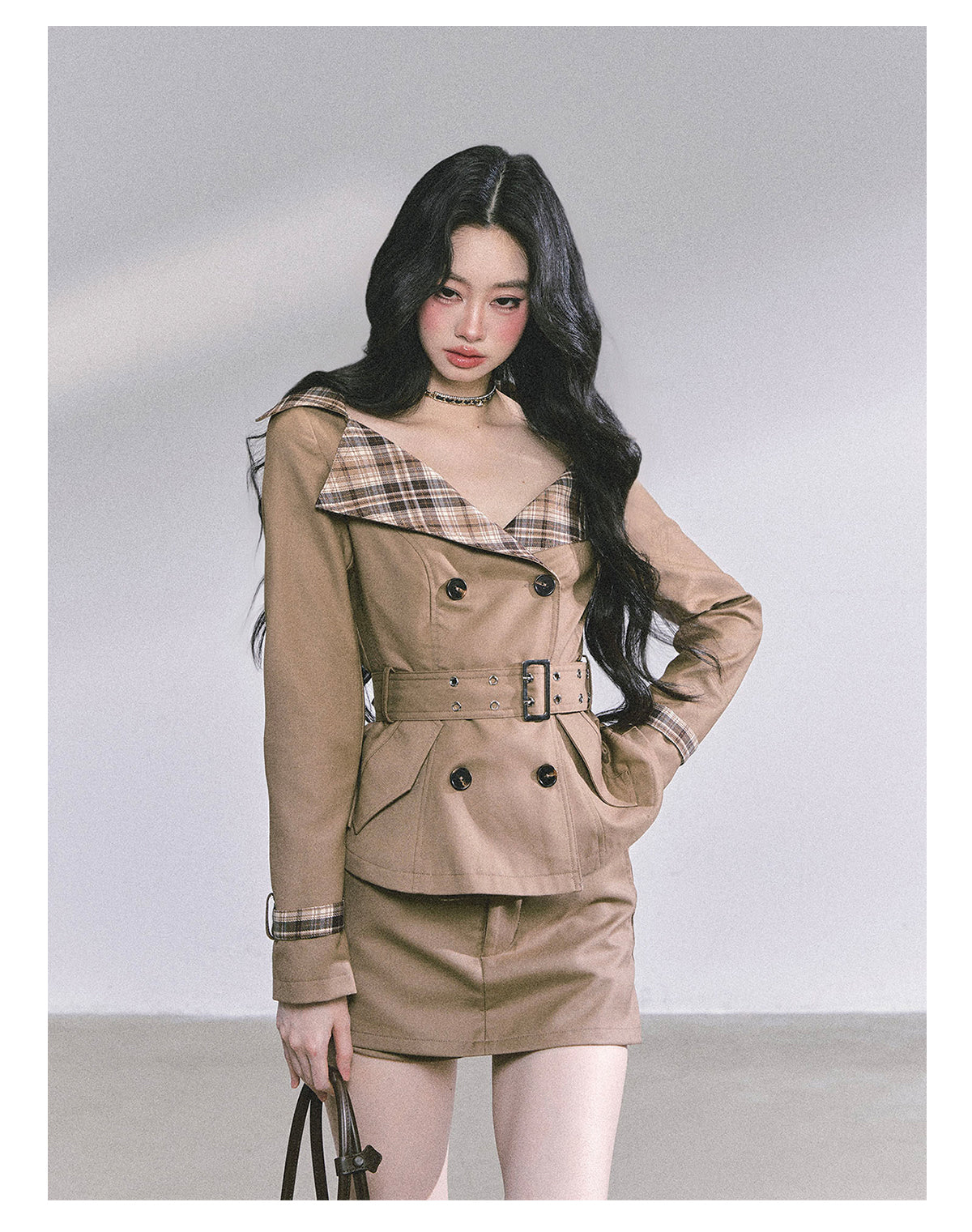 ShaoYeYan Audrey Hepburn Style Two-Piece Set