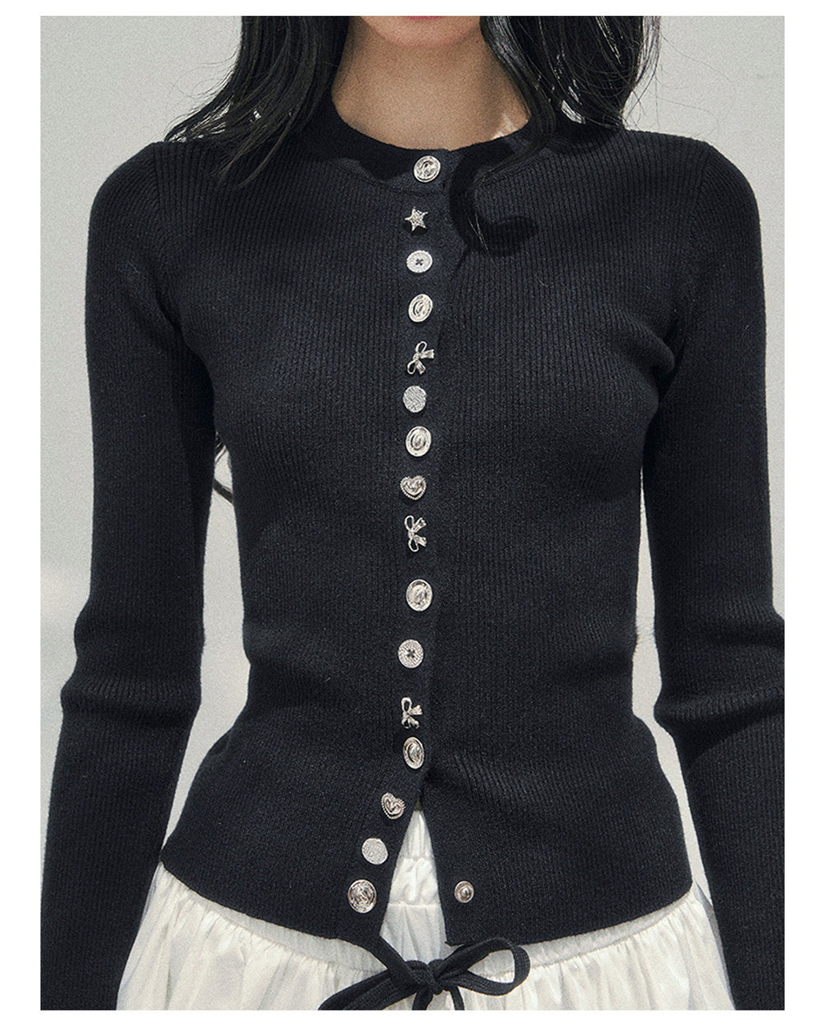 ShaoYeYan Aomalm Her Perspective Knit Cardigan