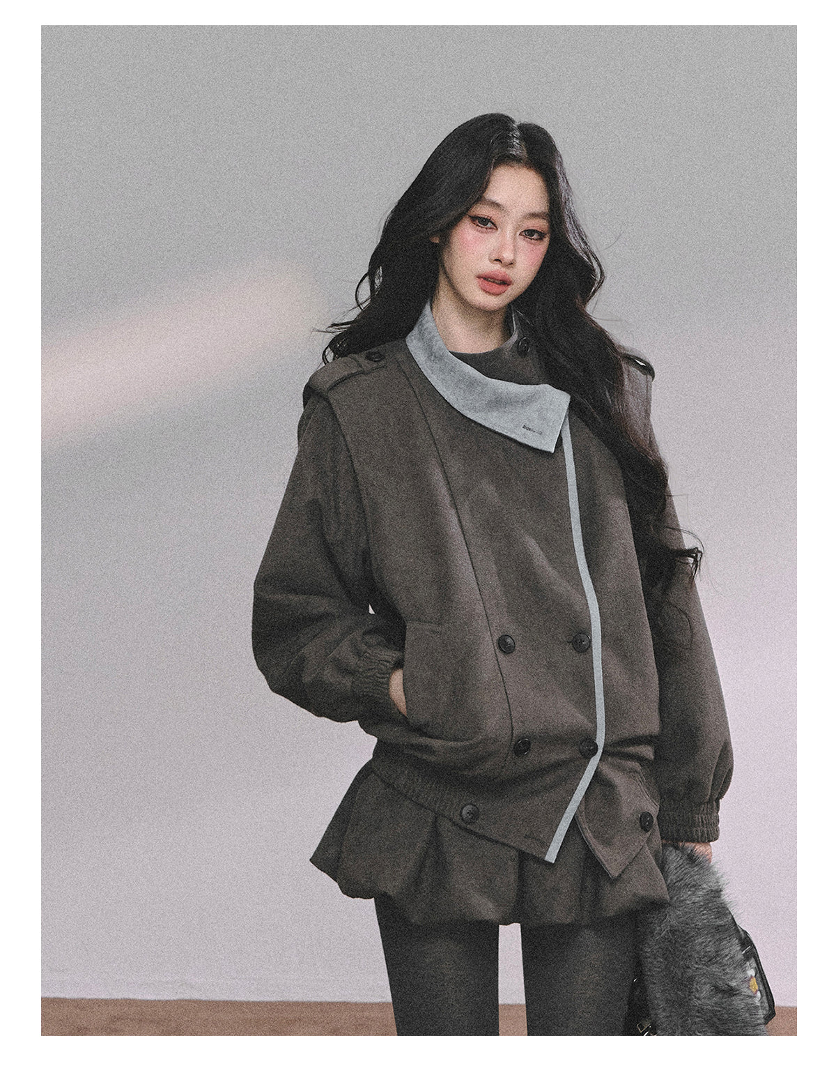 ShaoYeYan Barn Time Zone Audrey Hepburn Style Two-Piece Set