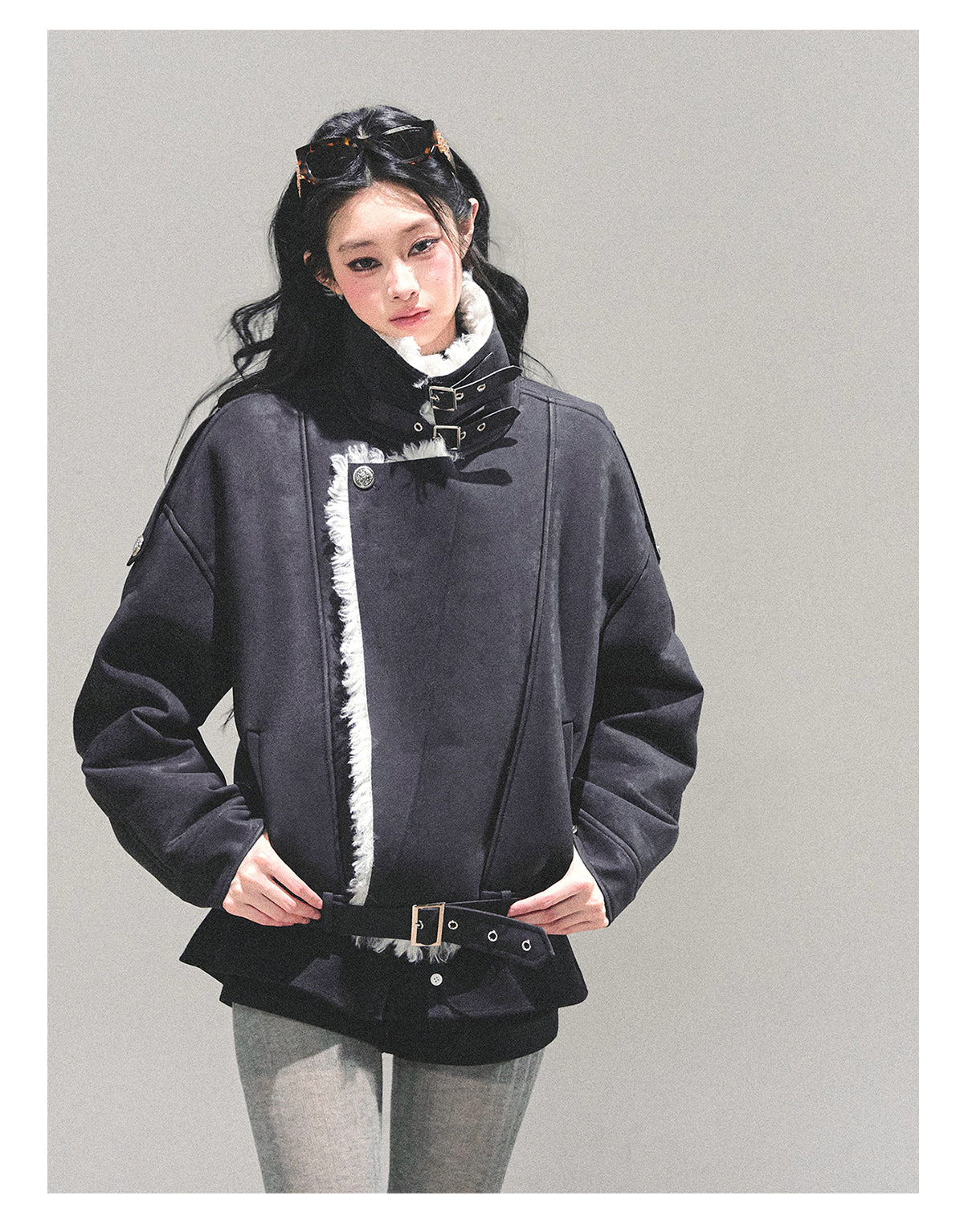 ShaoYeYan Time's Reef Fur-Trimmed Padded Coat