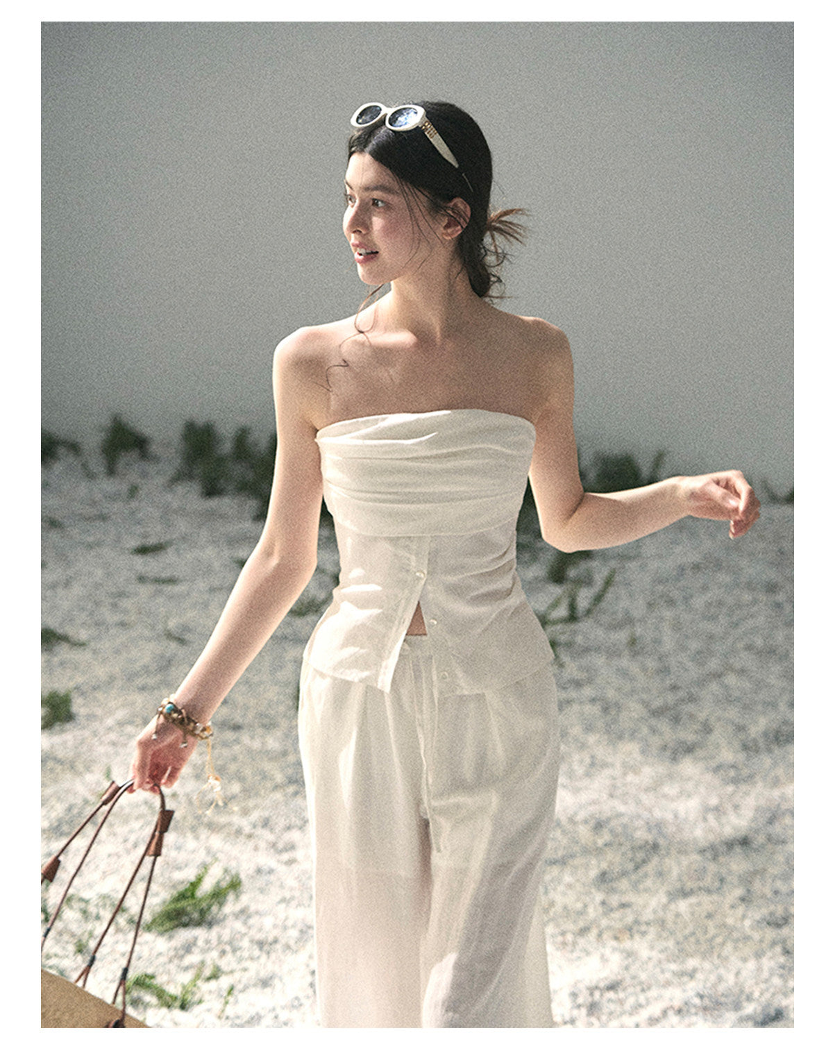 ShaoYeYan Aomalm Breath Falls on Shoulders Elegant Two-Piece Set