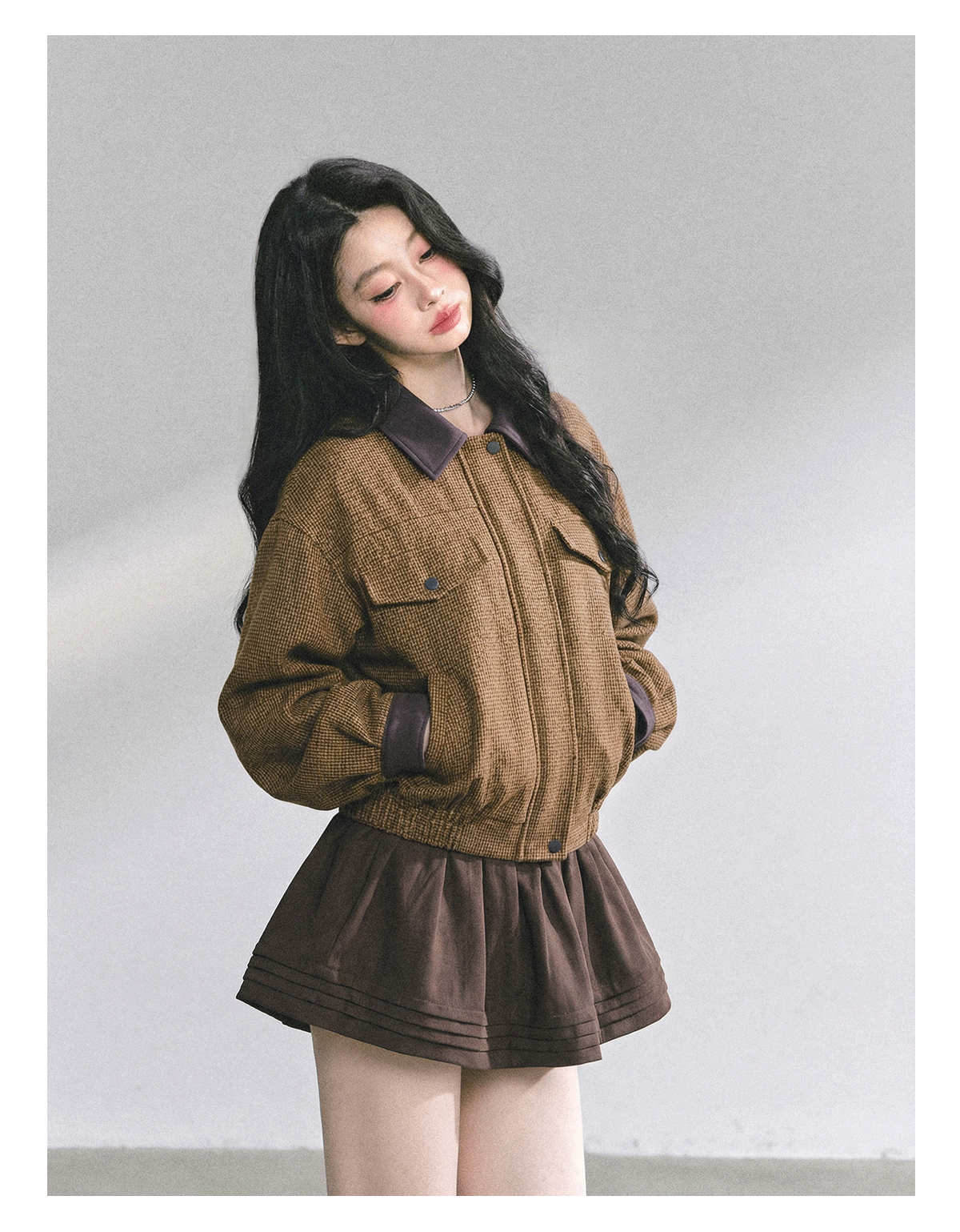 ShaoYeYan Aomalm As the Wutong Leaves Fall Audrey-Style Wool Set