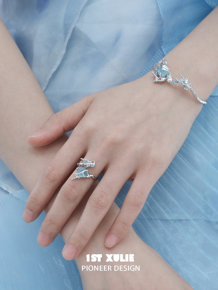 1STXULIE Spirit Dragon Silver Jewelry Collection