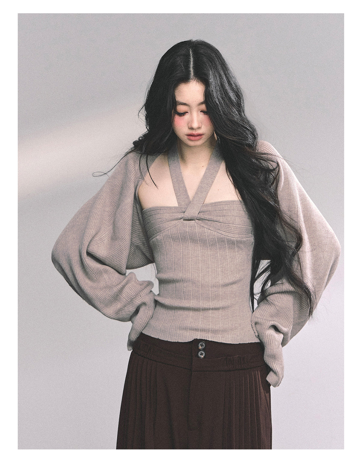 ShaoYeYan Spoiled Heiress French Knit Set