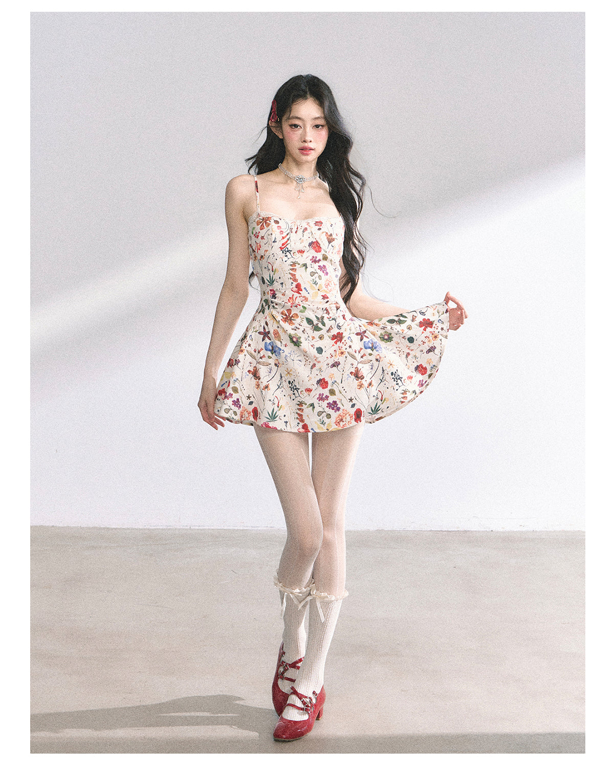 SHAOYEYAN French Floral Lace Sundress