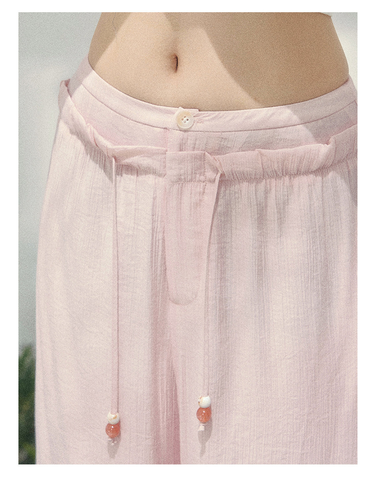 ShaoYeYan Aomalm Light Mist Wandering Wide-Leg Pants