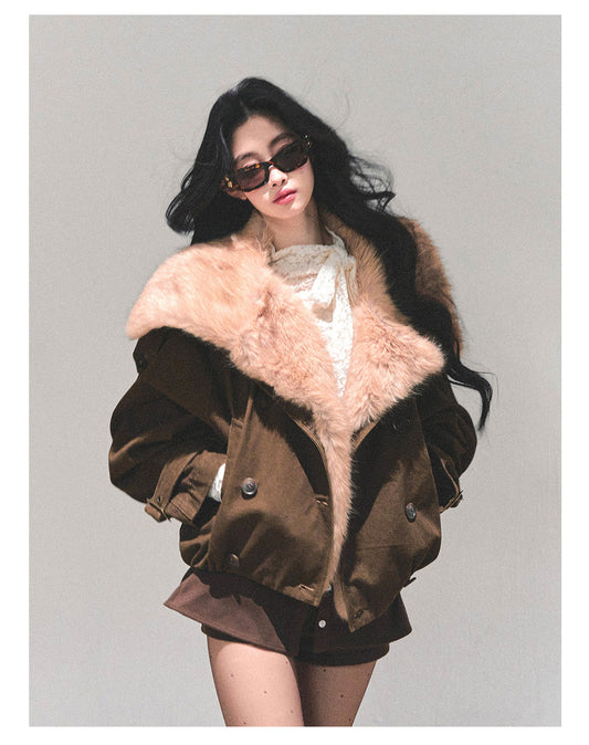 ShaoYeYan Winter Rendezvous Loose Plush Coat