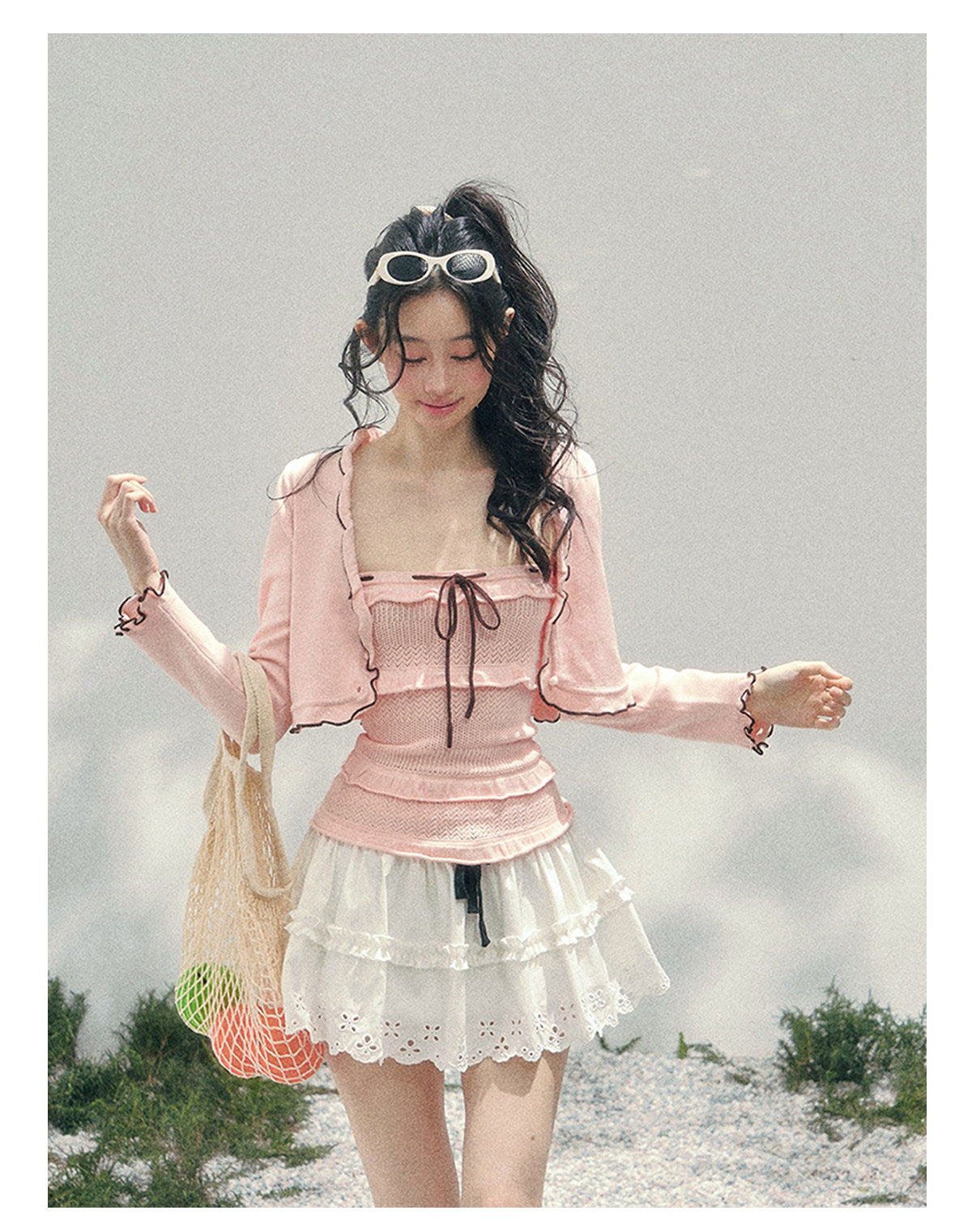 ShaoYeYan Aomalm Passing Through Her Dream French Sweet Knit Set