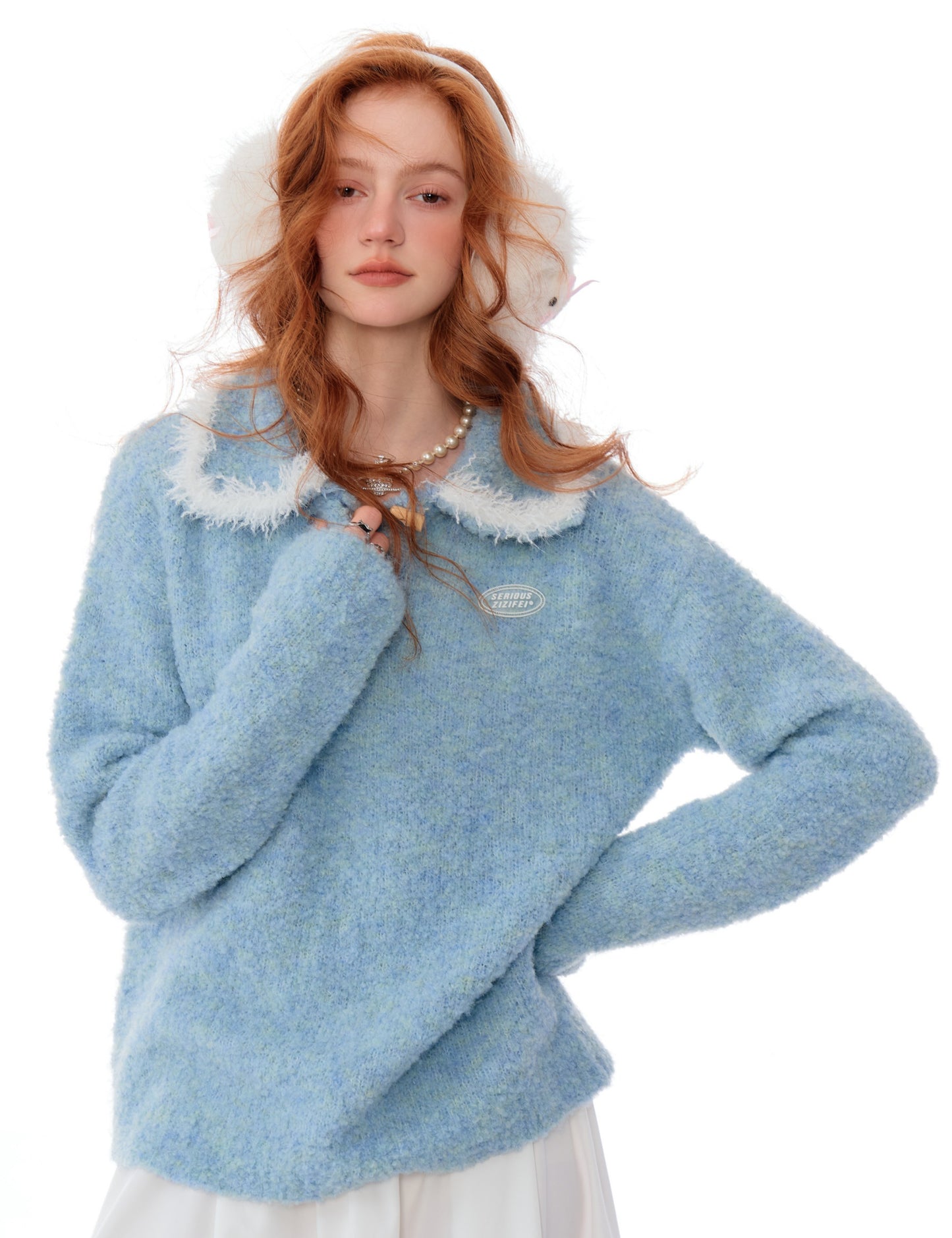ziziFei Polo Collar Sweater