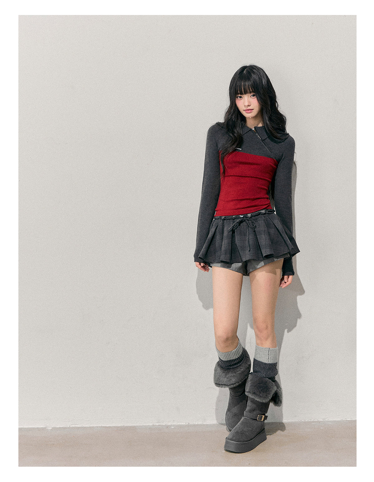 ShaoYeYan Aomalm Time's Undercurrent Long Sleeve Polo