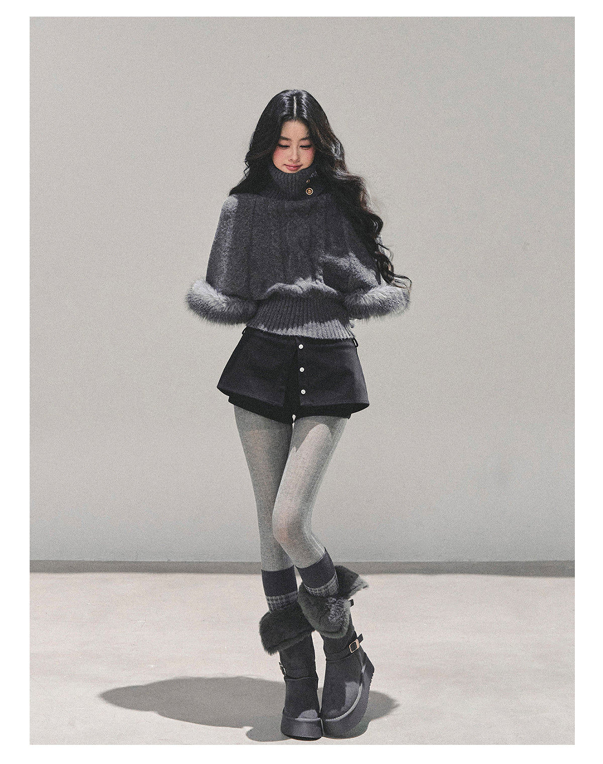 ShaoYeYan Only She Remains Awake Mohair Sweater