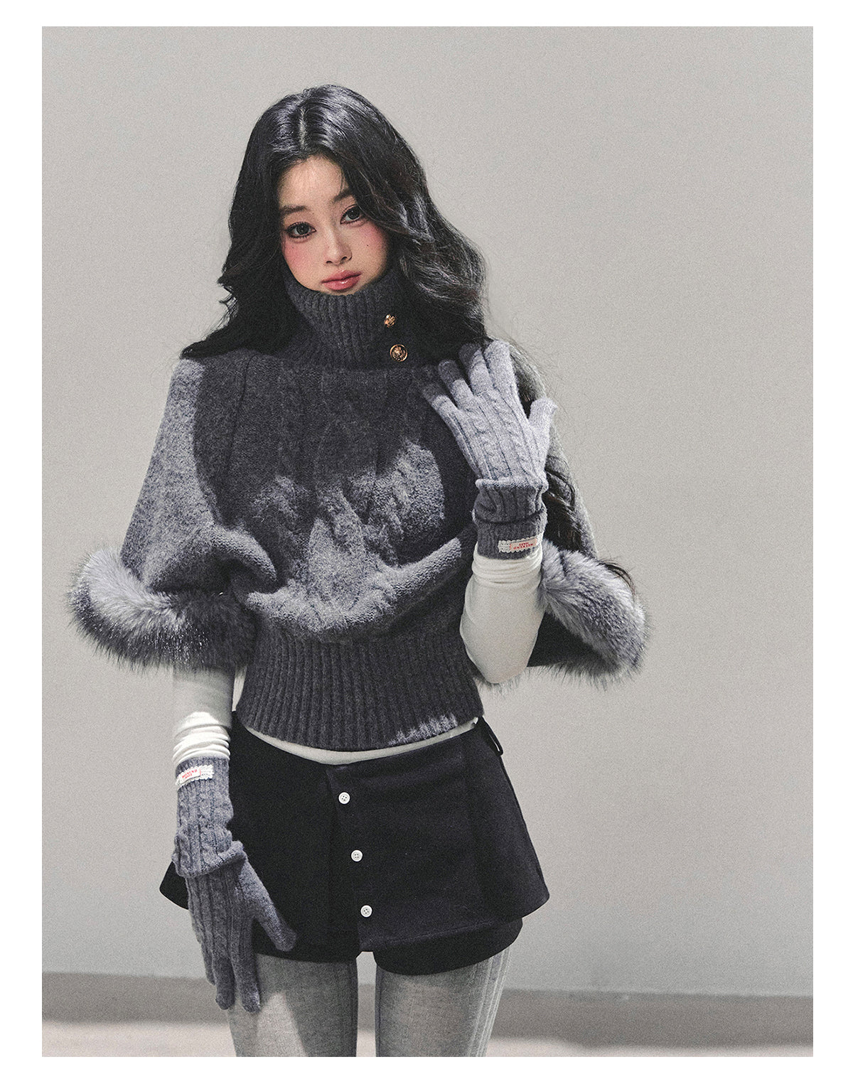 ShaoYeYan Only She Remains Awake Mohair Sweater