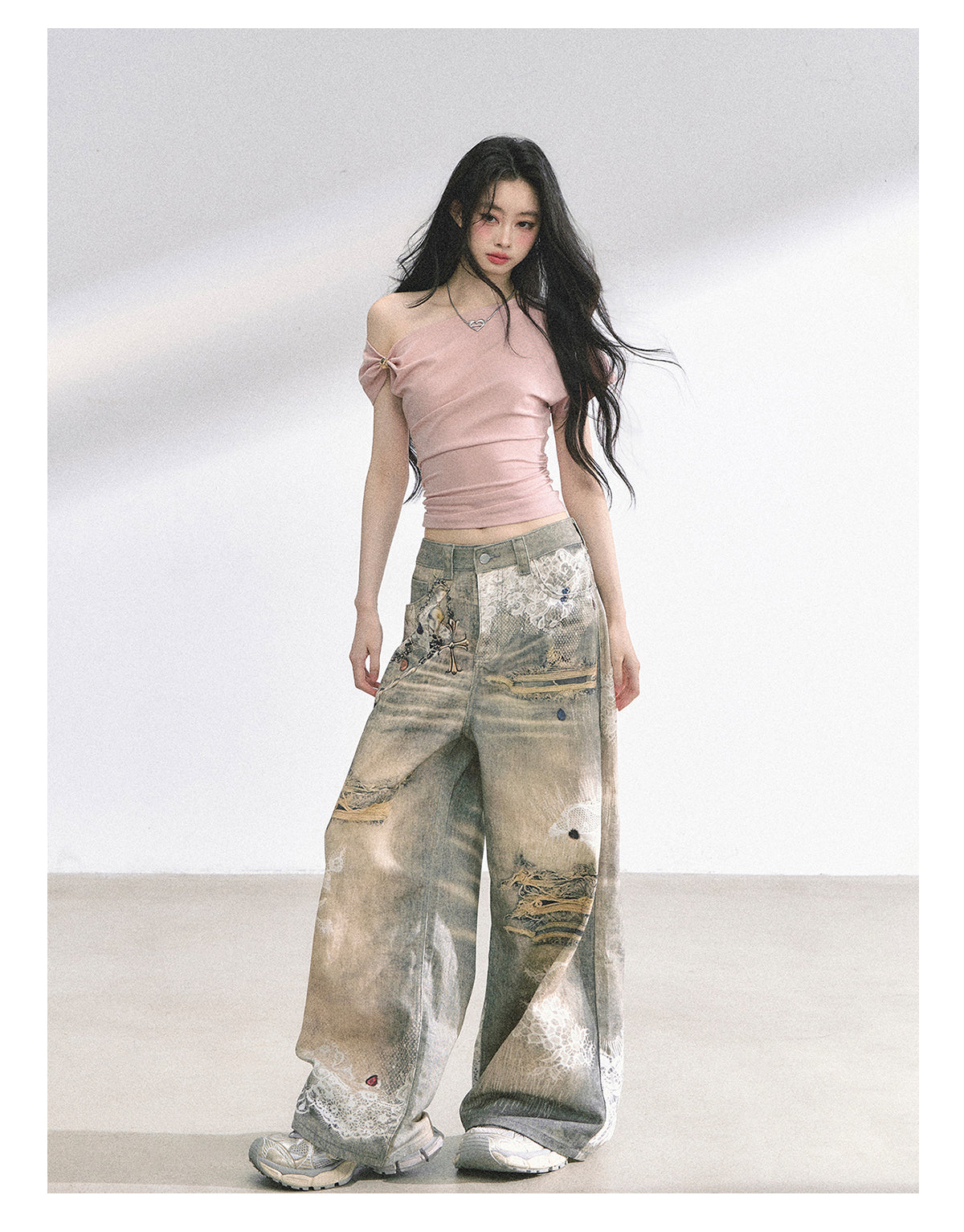 SHAOYEYAN Korean Off-Shoulder Sweetheart Top