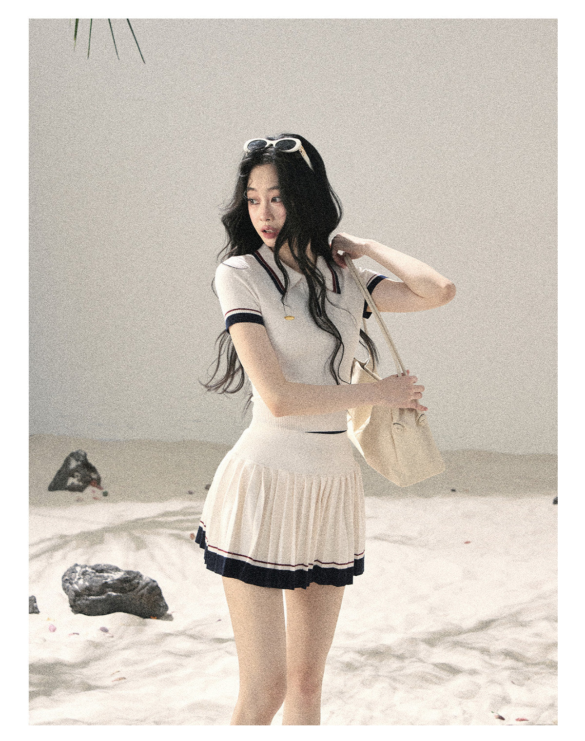 ShaoYeYan Aomalm Shattered Moonlight American Academia Knit Set