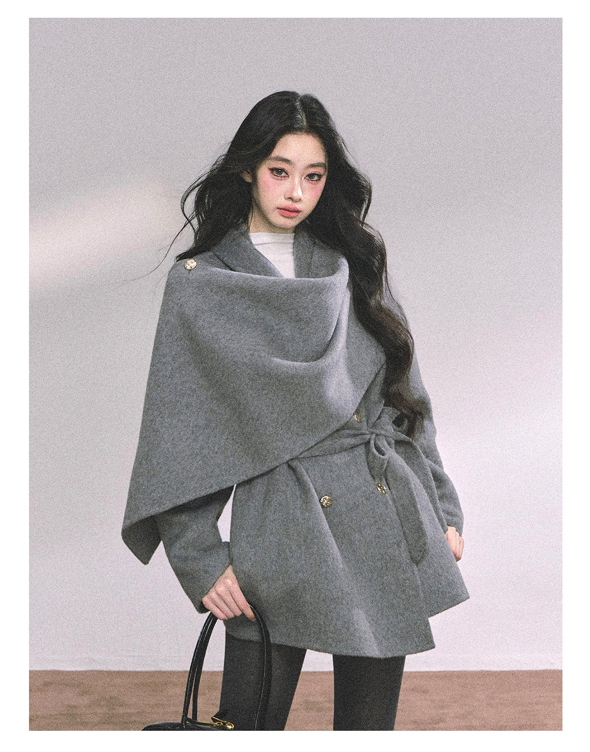 ShaoYeYan Winter Basel French Style Wool Coat