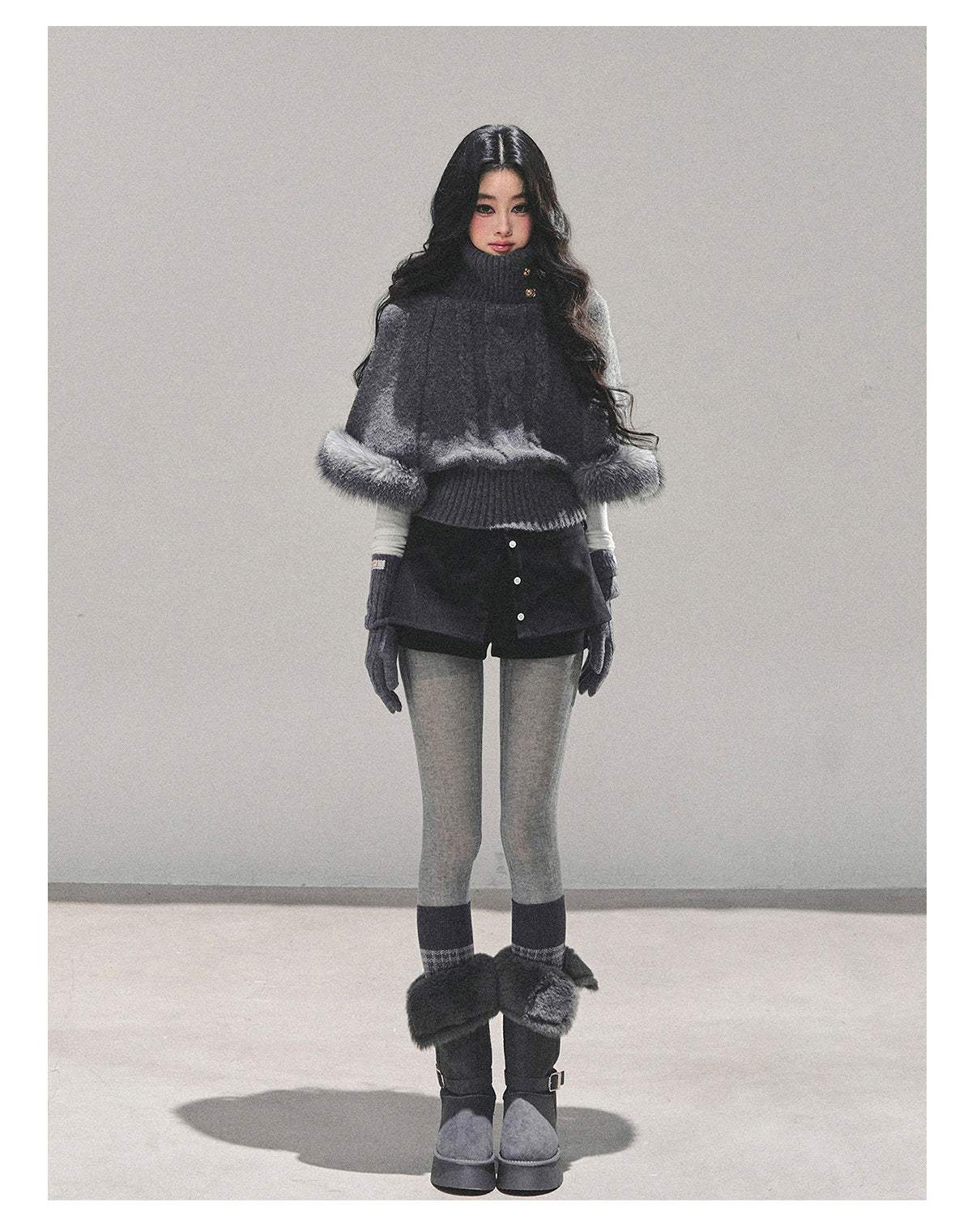 ShaoYeYan Only She Remains Awake Mohair Sweater