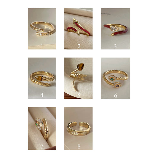VIGVOG Zodiac Snake Ring