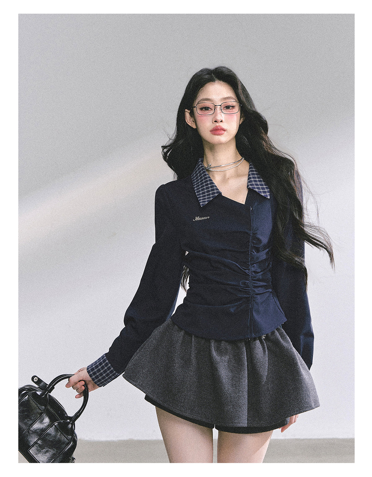 SHAOYEYAN American Relaxed Fit Waist-Defining Shirt
