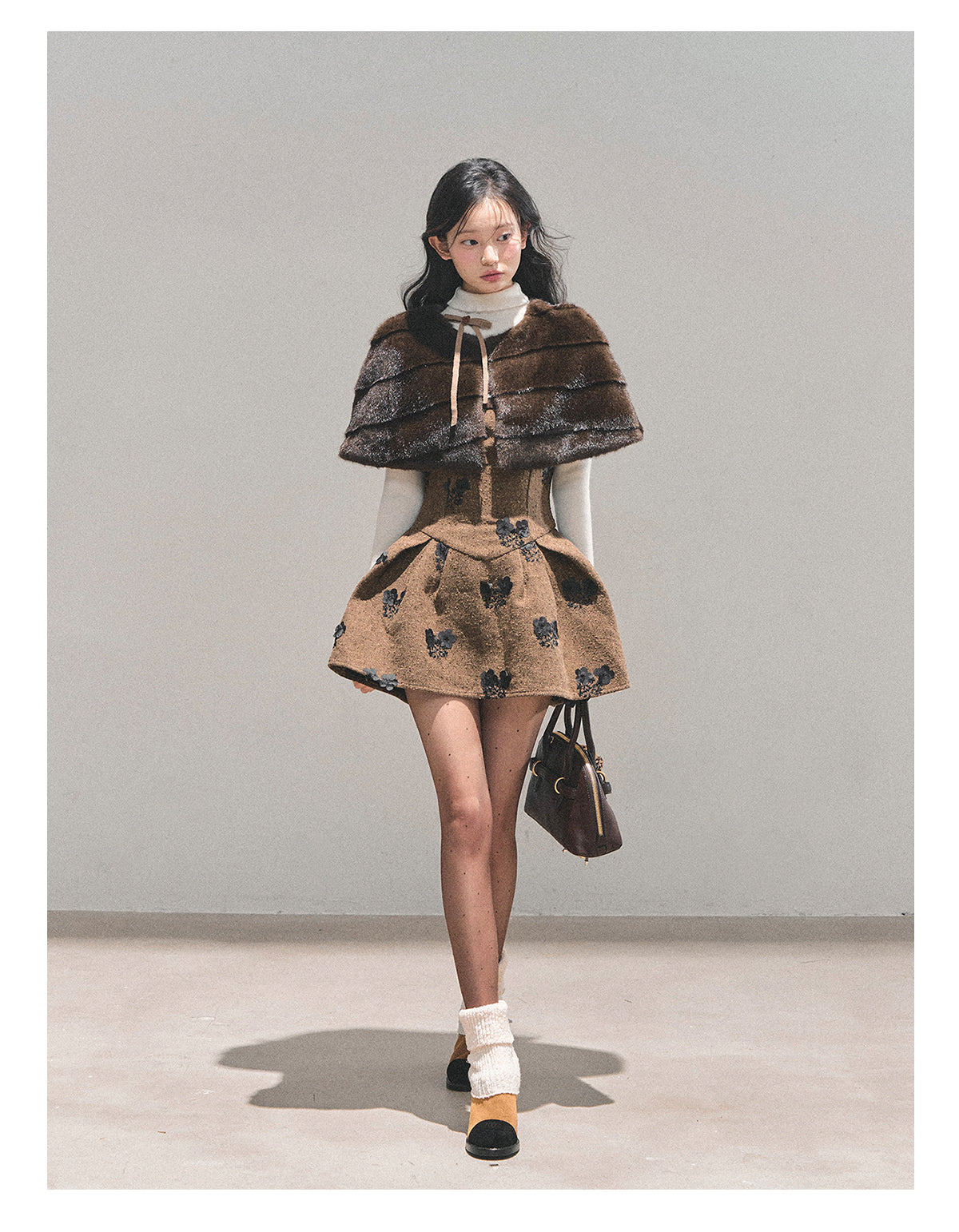 ShaoYeYan Aomalm Moss Whispers Two-Piece Dress