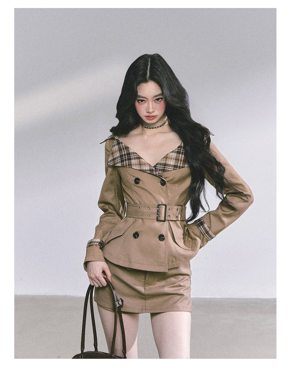 ShaoYeYan Audrey Hepburn Style Two-Piece Set