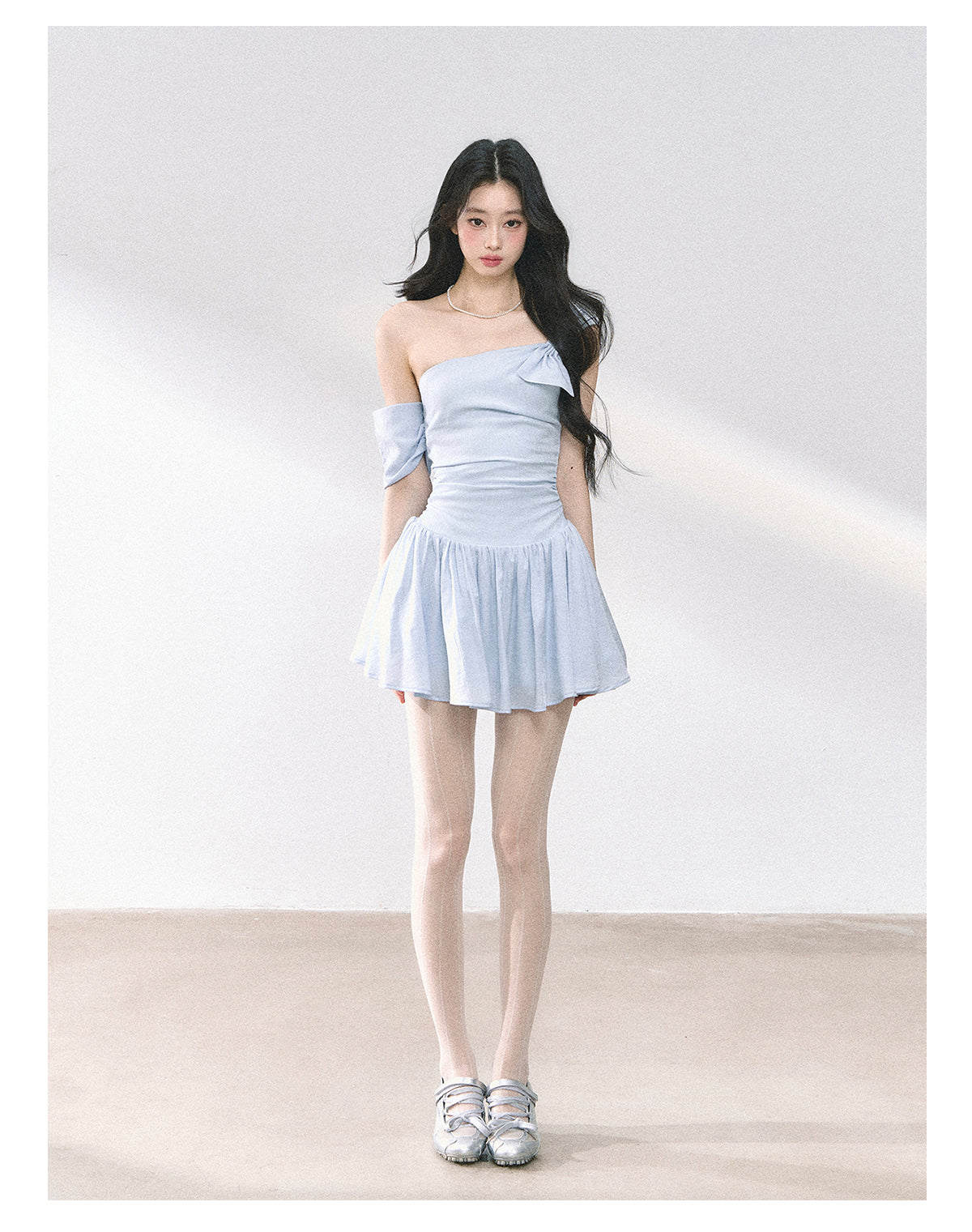 SHAOYEYAN French Off-Shoulder Bodycon Dress