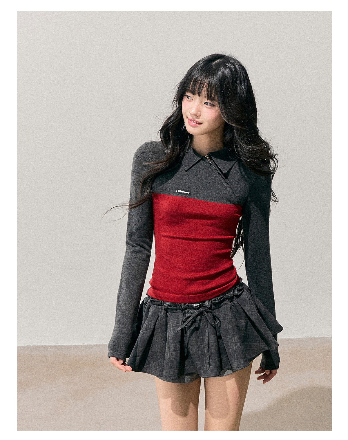 ShaoYeYan Aomalm Time's Undercurrent Long Sleeve Polo