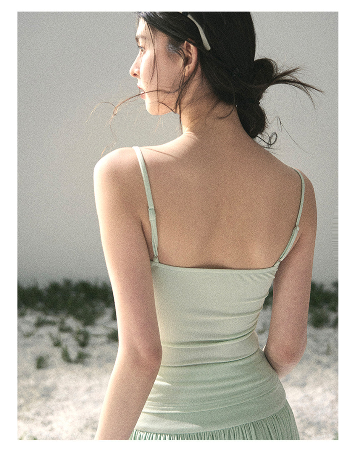 ShaoYeYan Aomalm Mint's Dry Down Salted Elegant Two-Piece Set