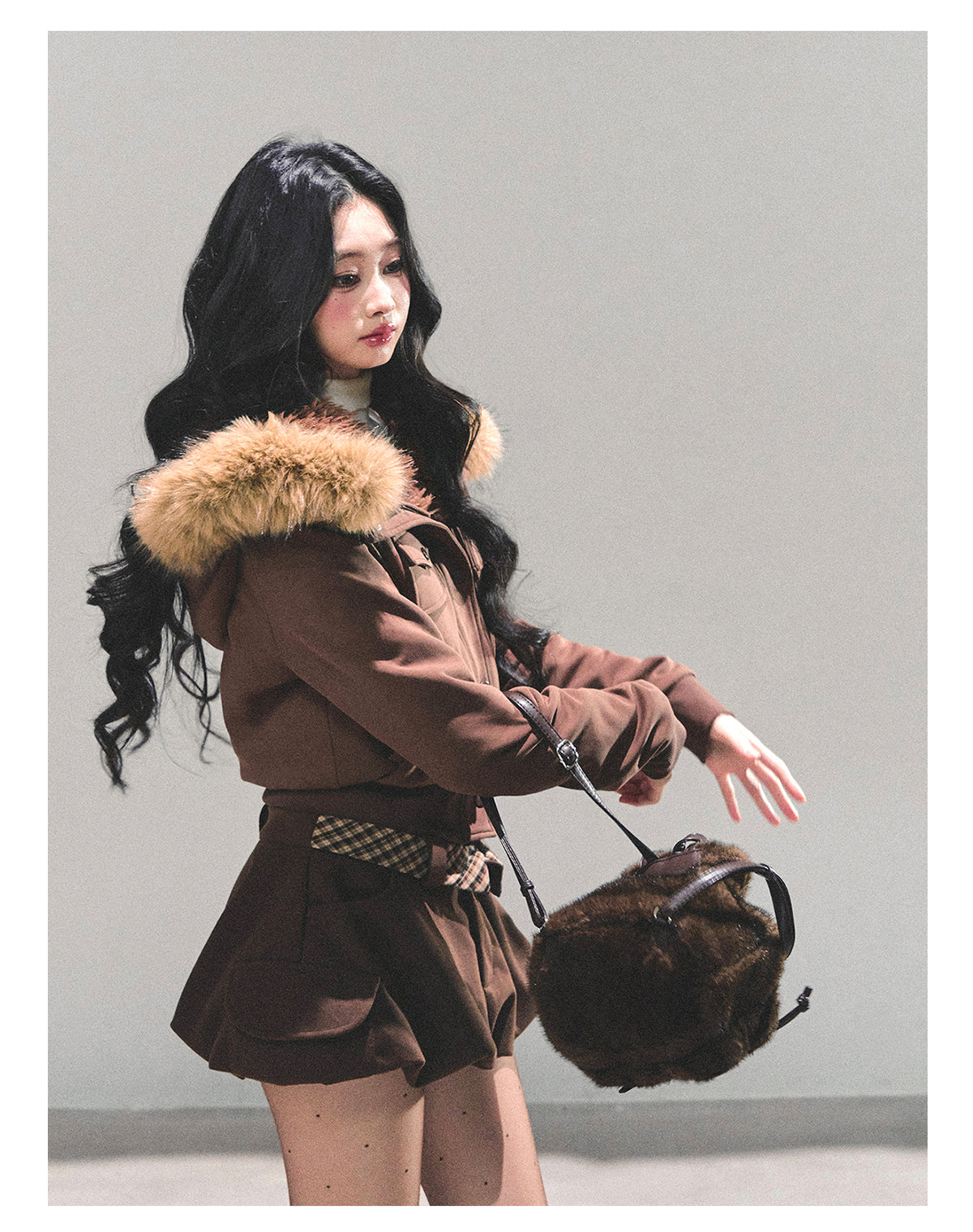 ShaoYeYan Snowflake Embrace Winter Hooded Jacket