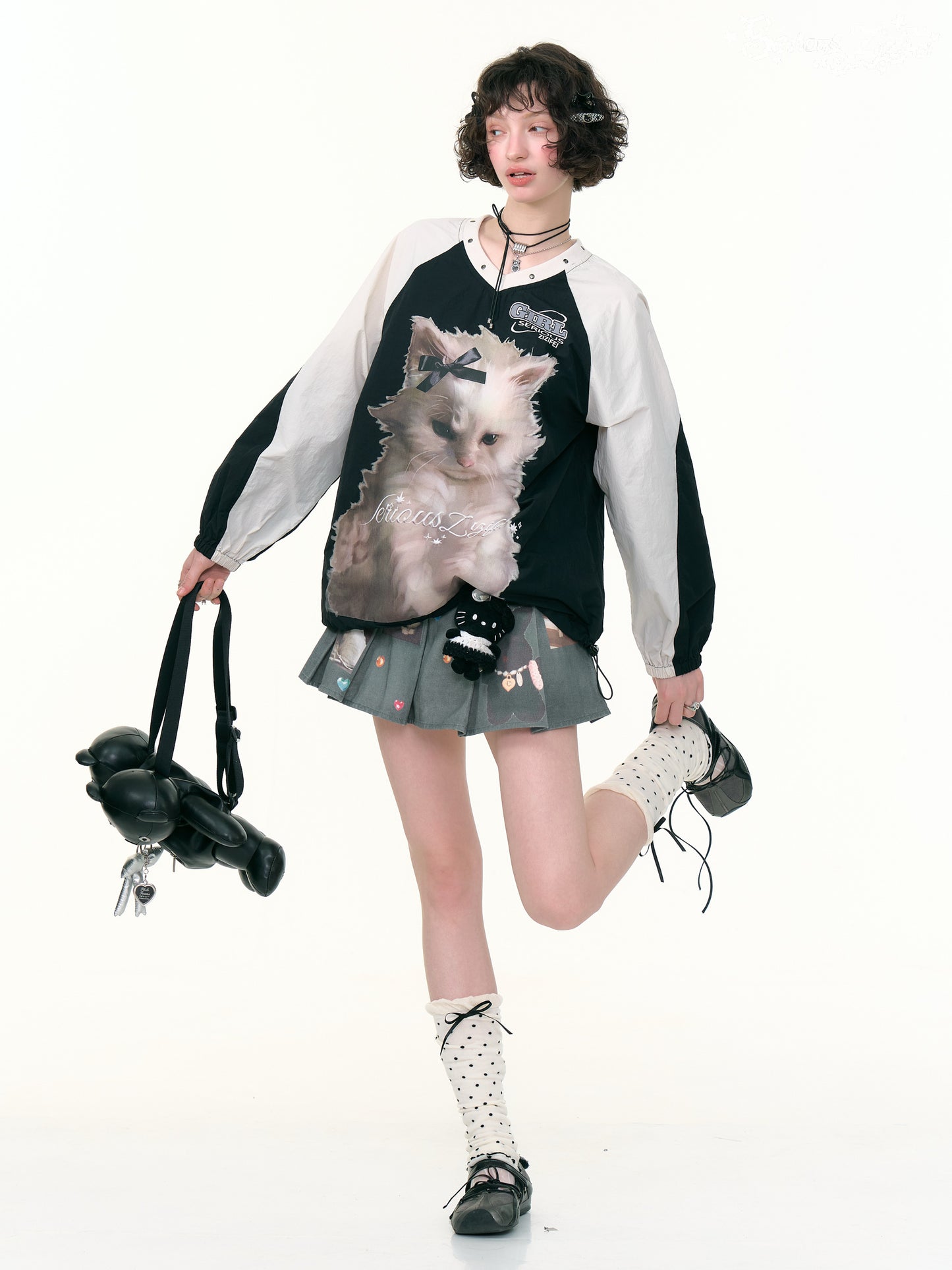 ZiziFei "Cat Blokette" Pullover