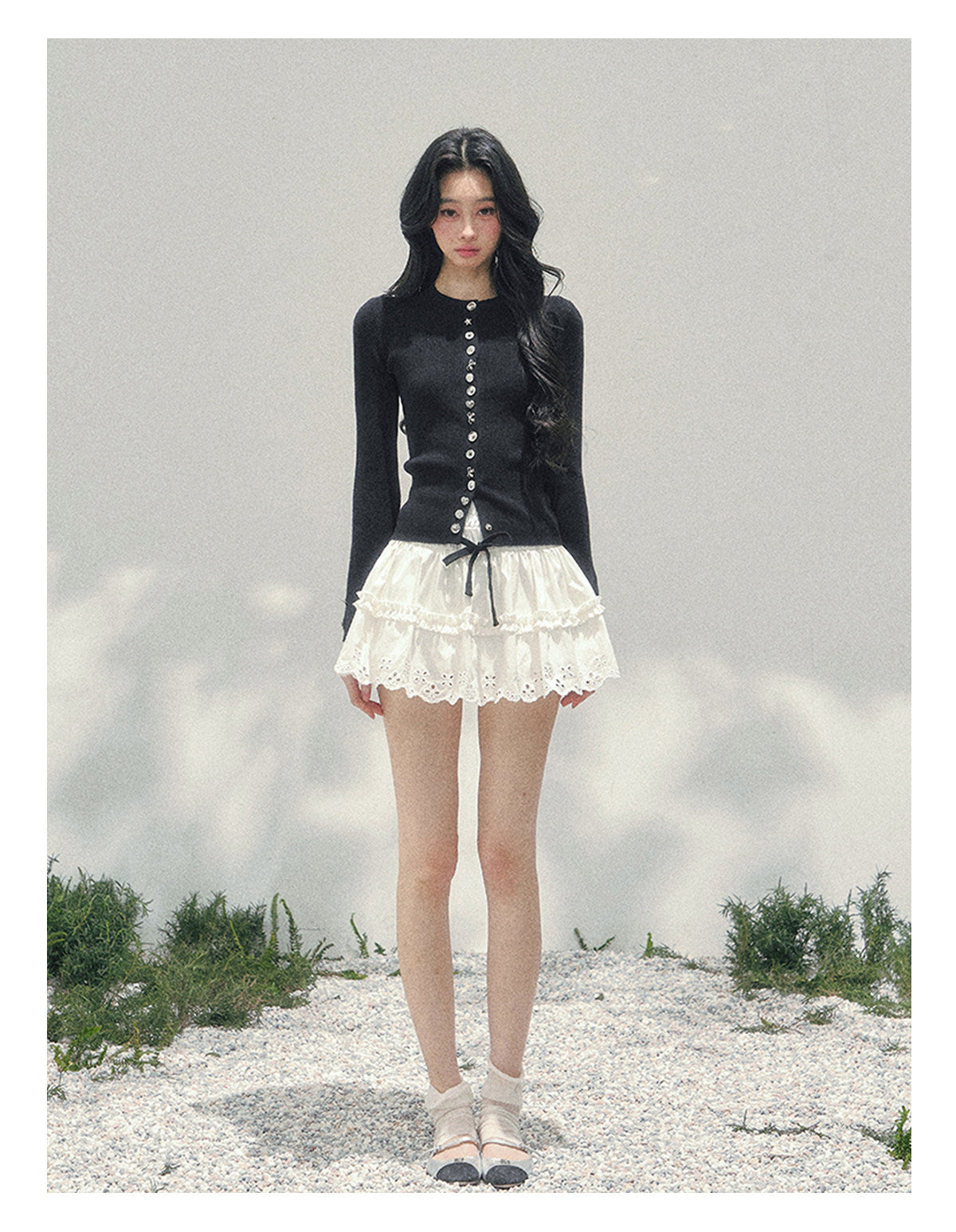 ShaoYeYan Aomalm Her Perspective Knit Cardigan