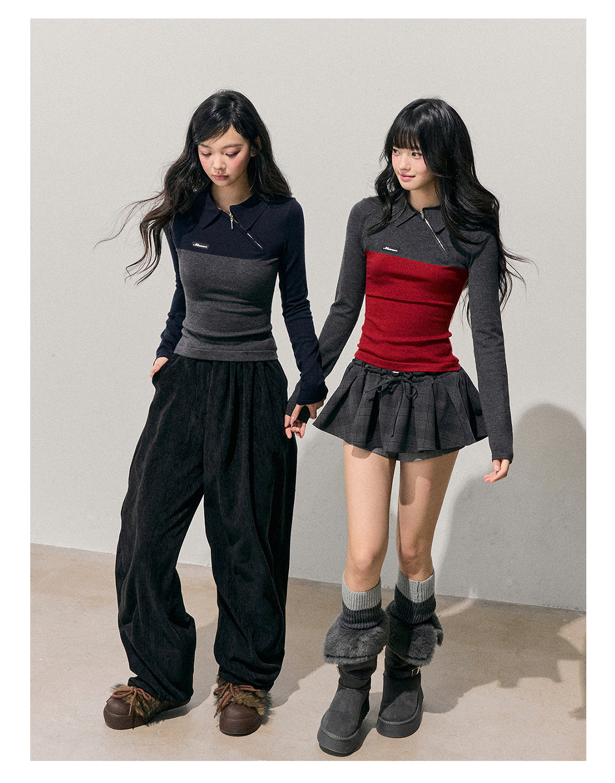 ShaoYeYan Aomalm Time's Undercurrent Long Sleeve Polo