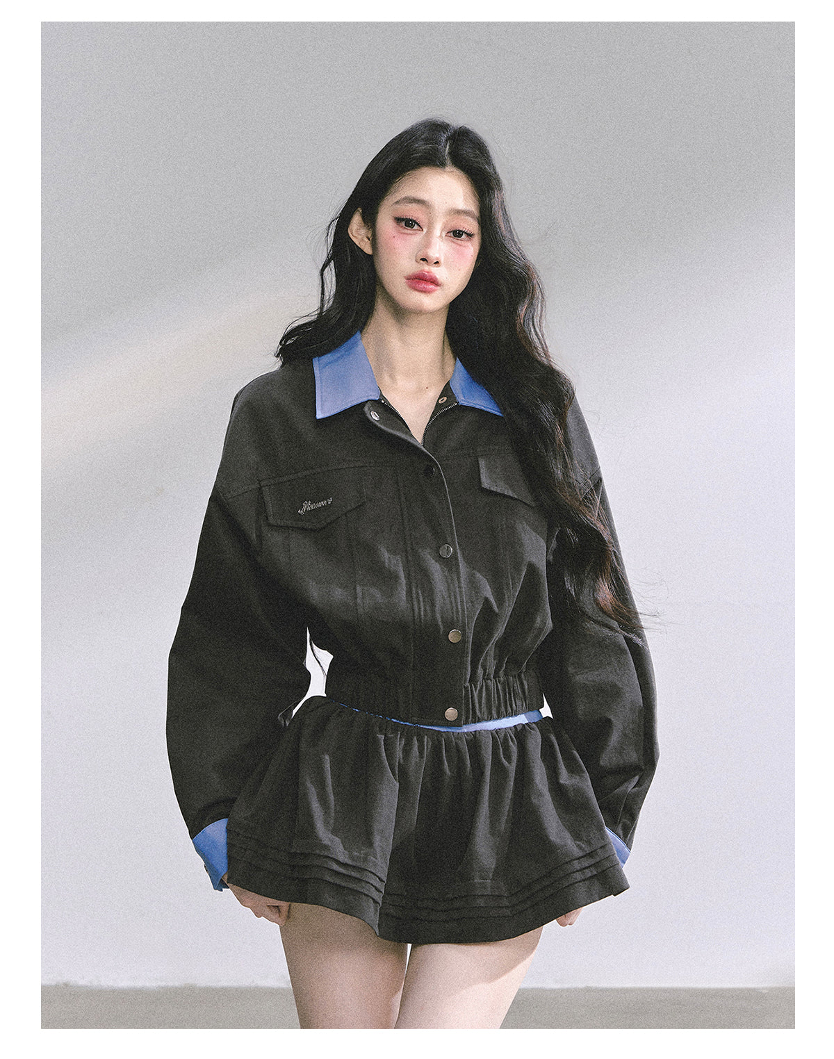 SHAOYEYAN Audrey-Inspired Two-Piece with Blazer and Mini Skirt