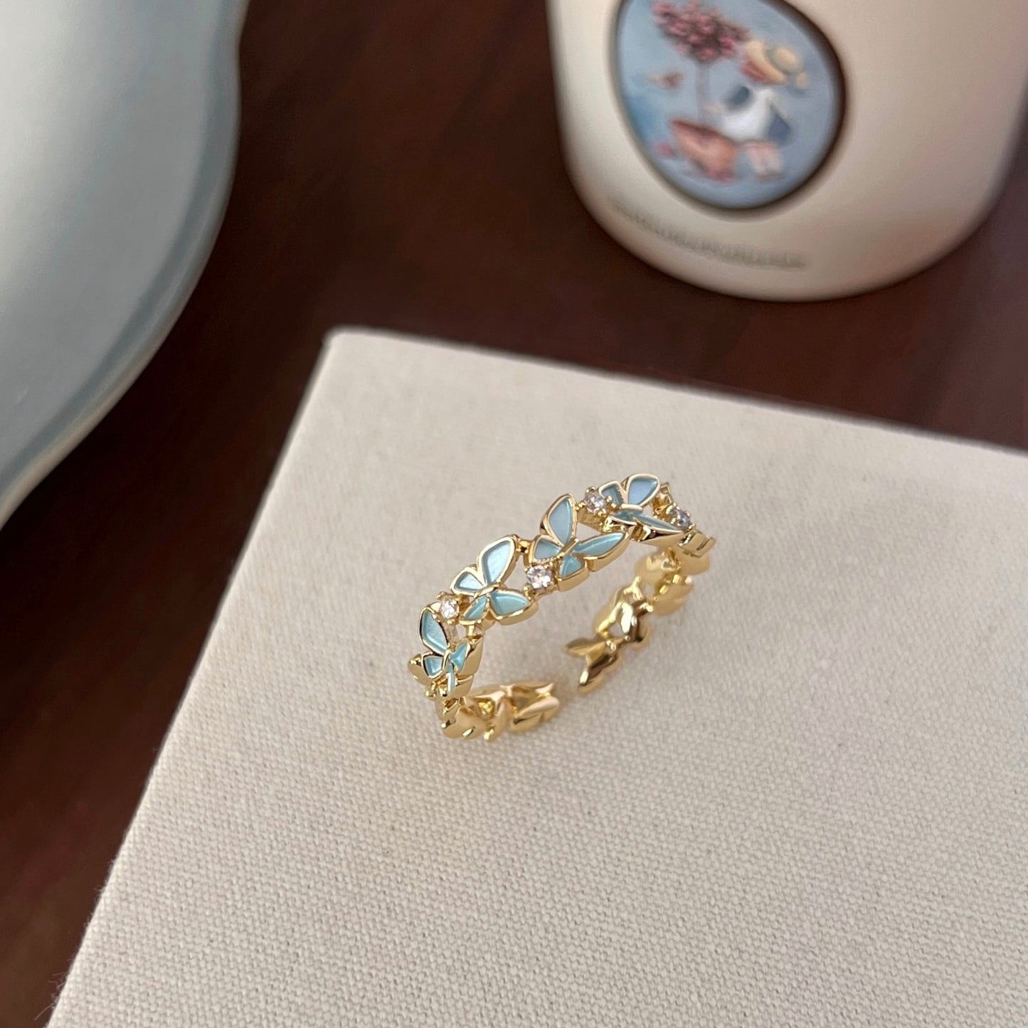 VIGVOG 2025 Floral Butterfly Ring Collection