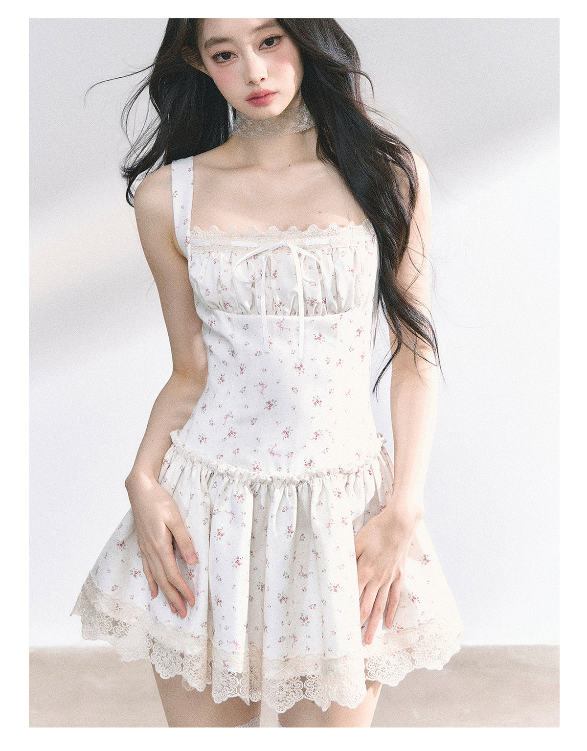 SHAOYEYAN French Lace Babydoll Dress