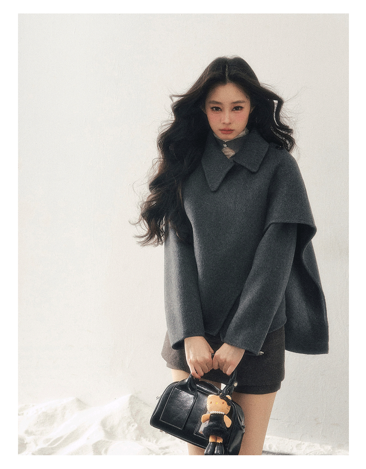 ShaoYeYan Aomalm She Hears The Snow Melt British Wool Coat