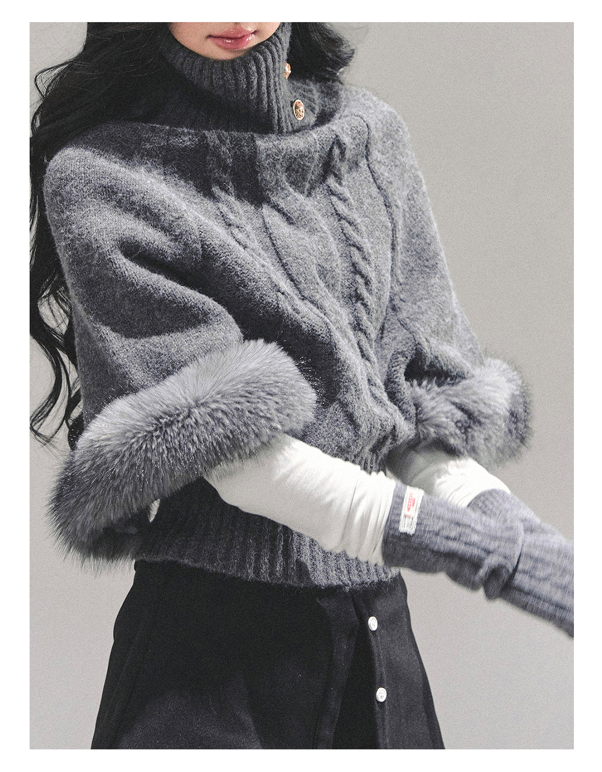 ShaoYeYan Only She Remains Awake Mohair Sweater