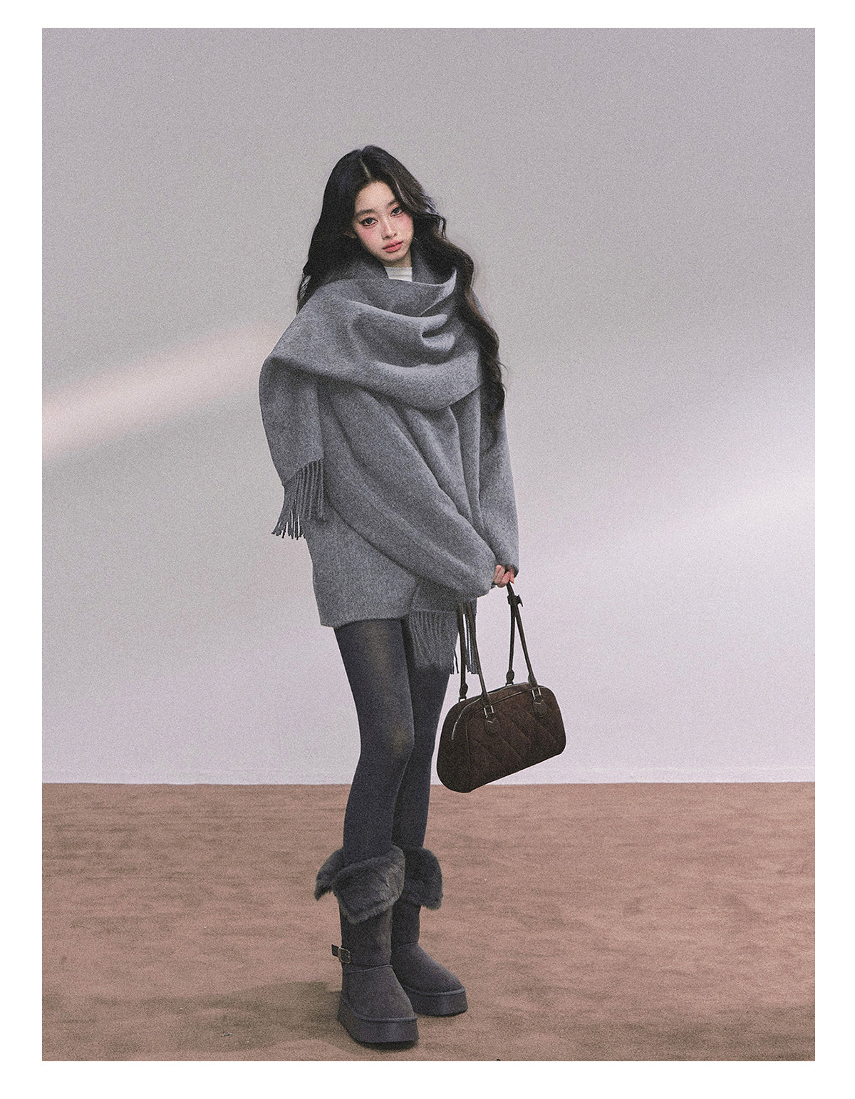 ShaoYeYan British Museum 100% Wool Double-Faced Coat