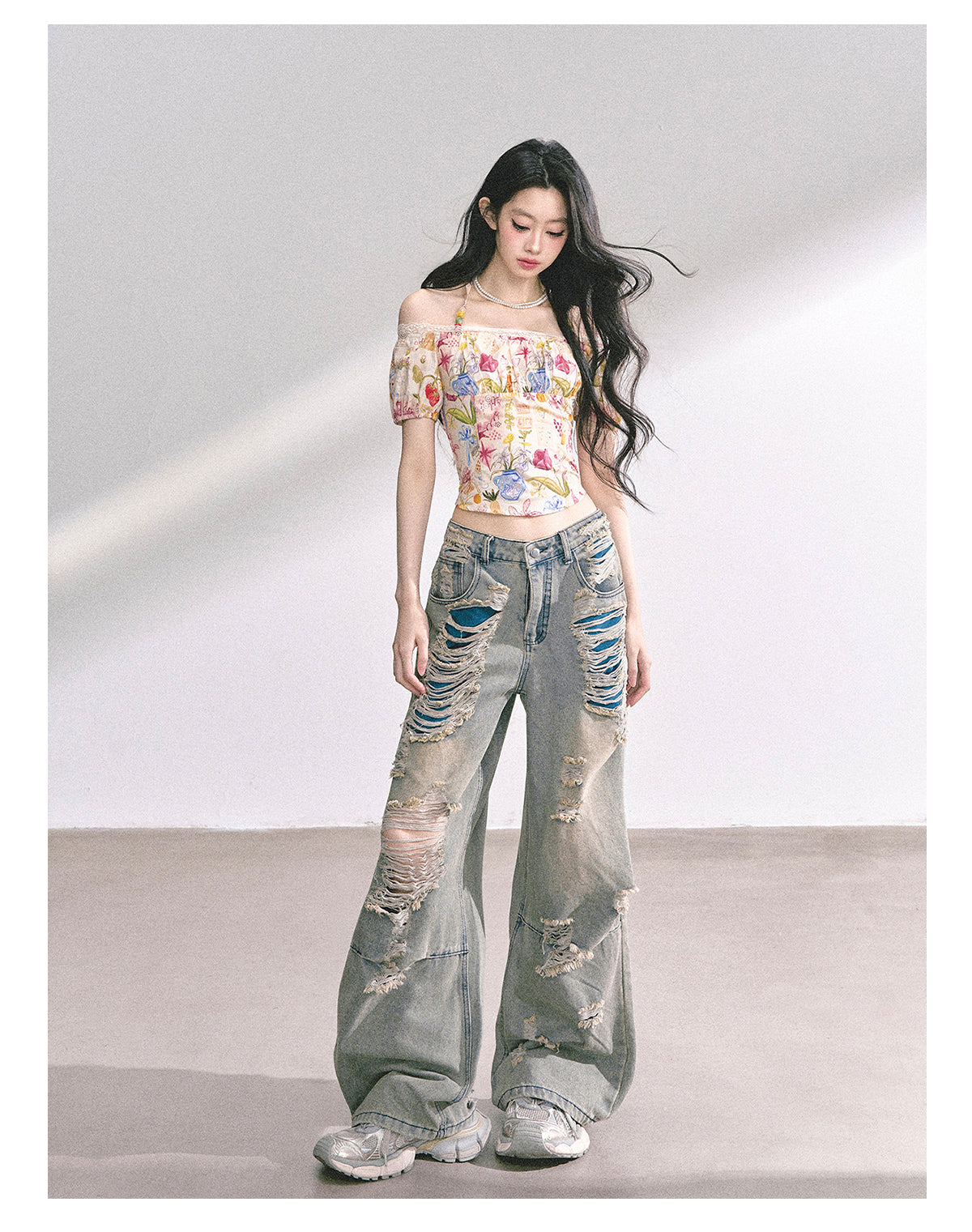 SHAOYEYAN American Streetwear Ripped Jeans