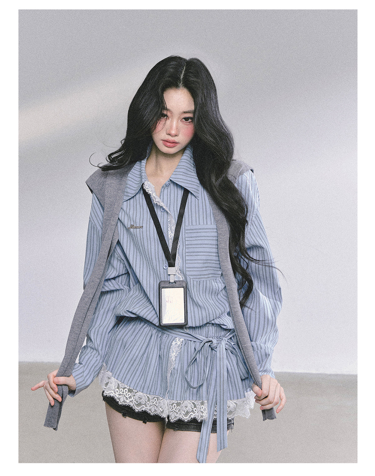 ShaoYeYan Chic Intellectual French Lace Blouse