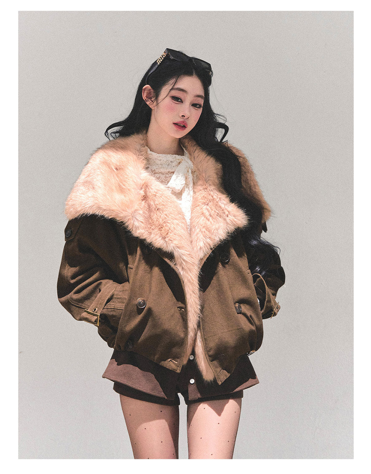 ShaoYeYan Winter Rendezvous Loose Plush Coat