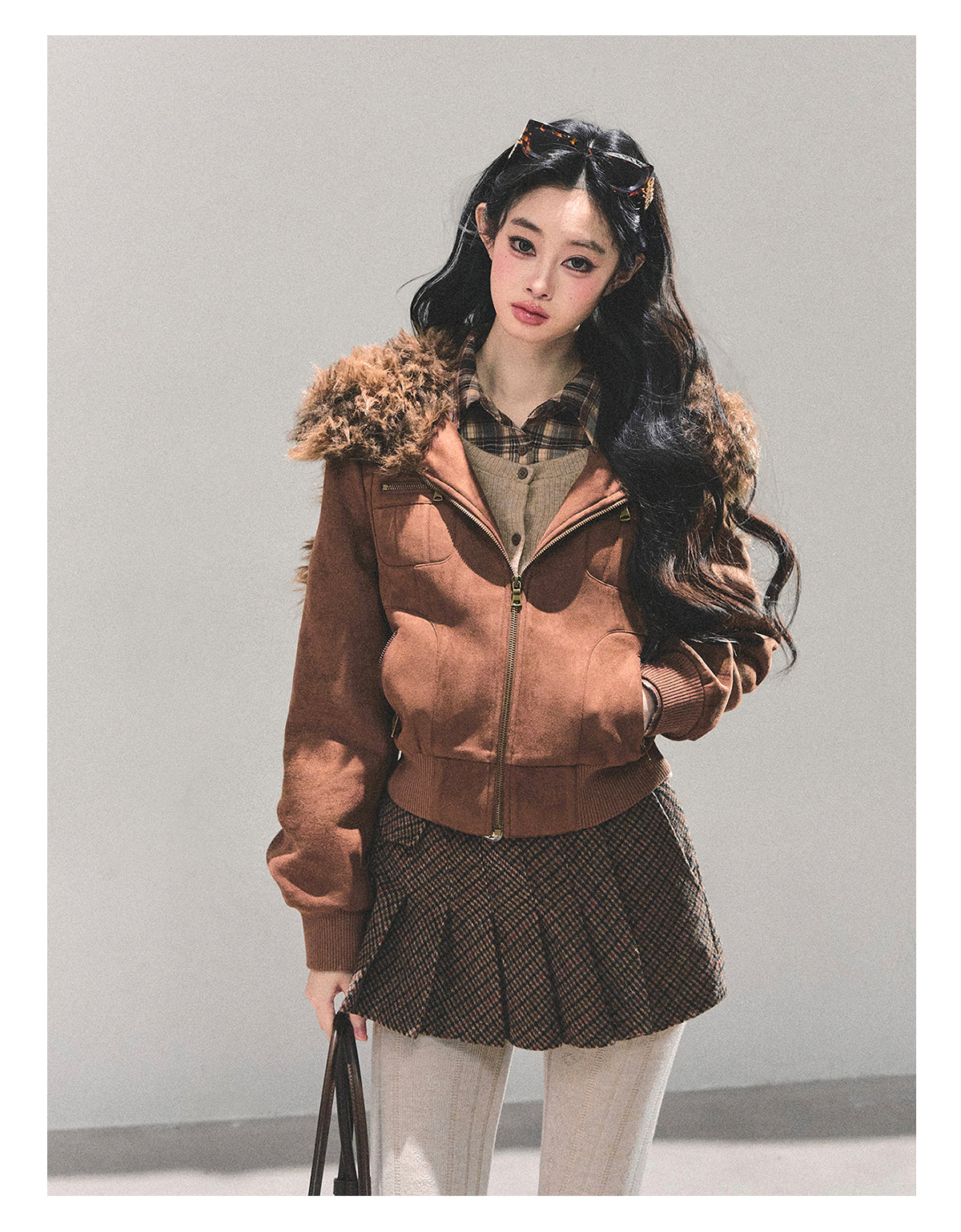 ShaoYeYan Floating Dusk Korean Lamb Fur Jacket