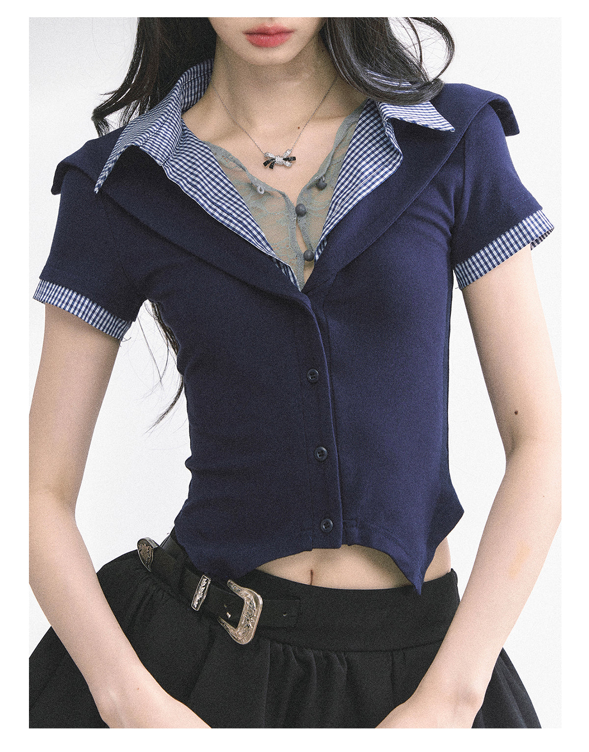 SHAOYEYAN Waist-Defining Slim Fit Top